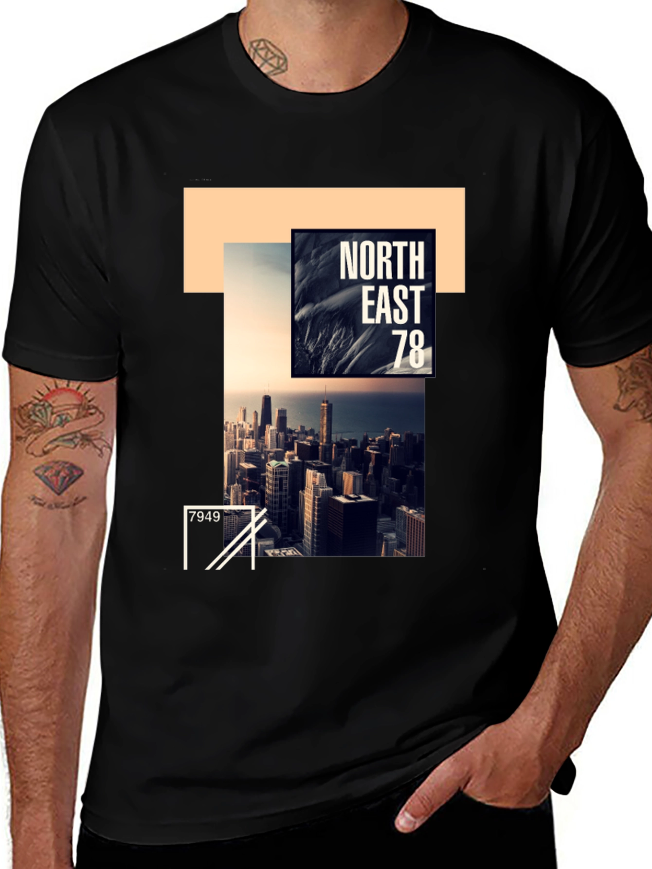 Variant 13 of North East 78 Graphic Tee - Urban Style