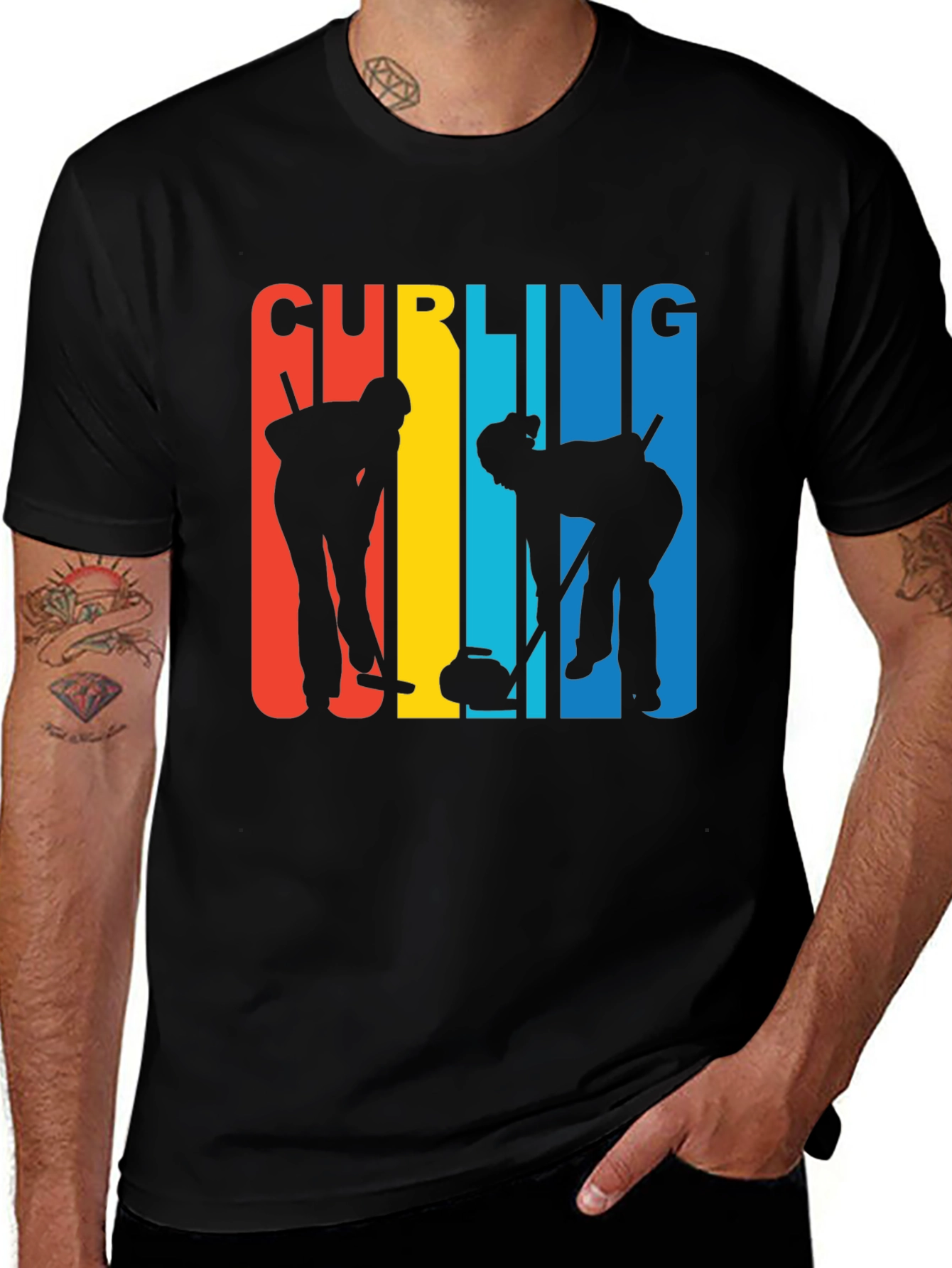 Variant 30 of Curling Team Graphic T-Shirt