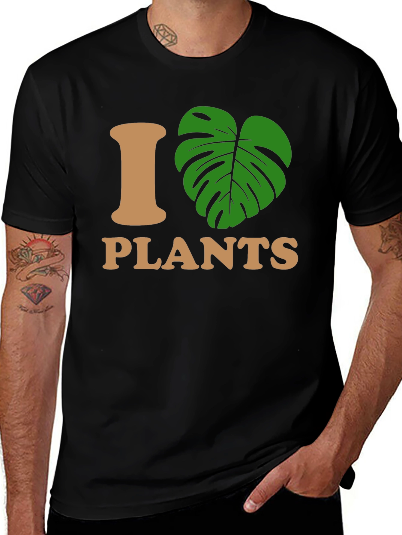 Variant 22 of I Love Plants T-Shirt - Botanical Design