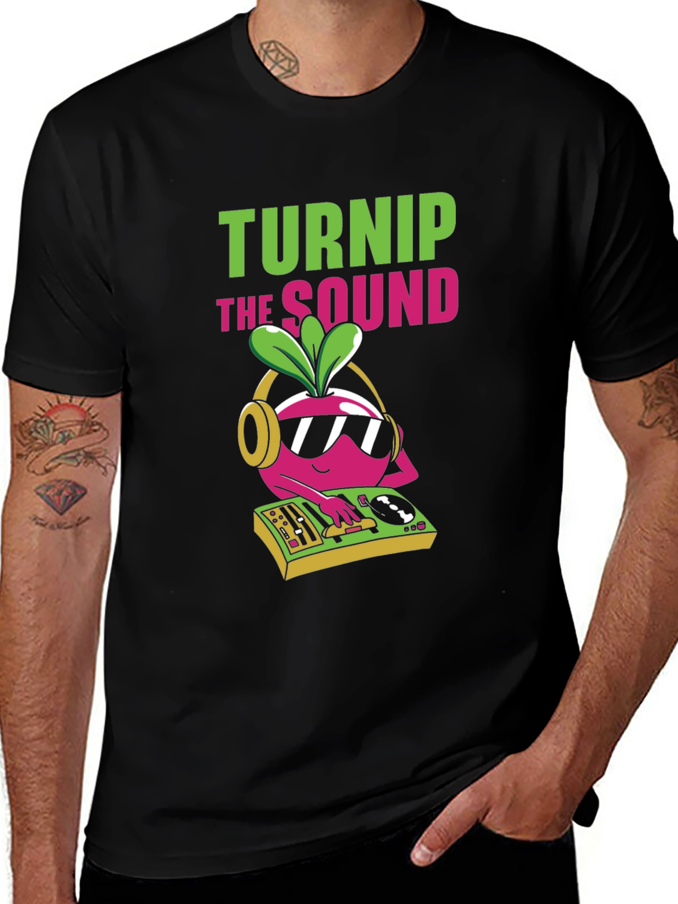 Variant 3 of Turnip the Sound DJ Graphic T-Shirt