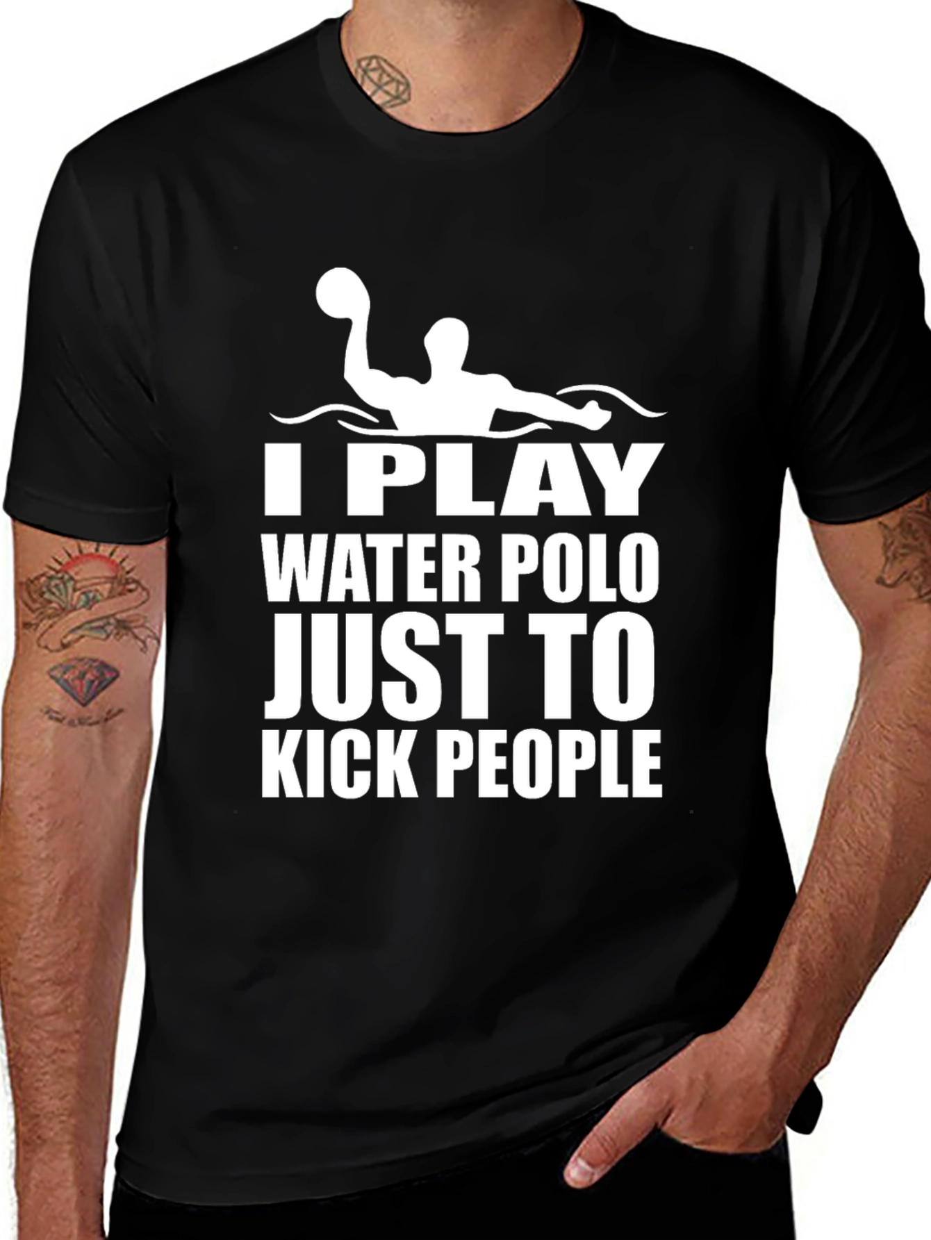 Variant 28 of Funny Water Polo Kick People T-Shirt
