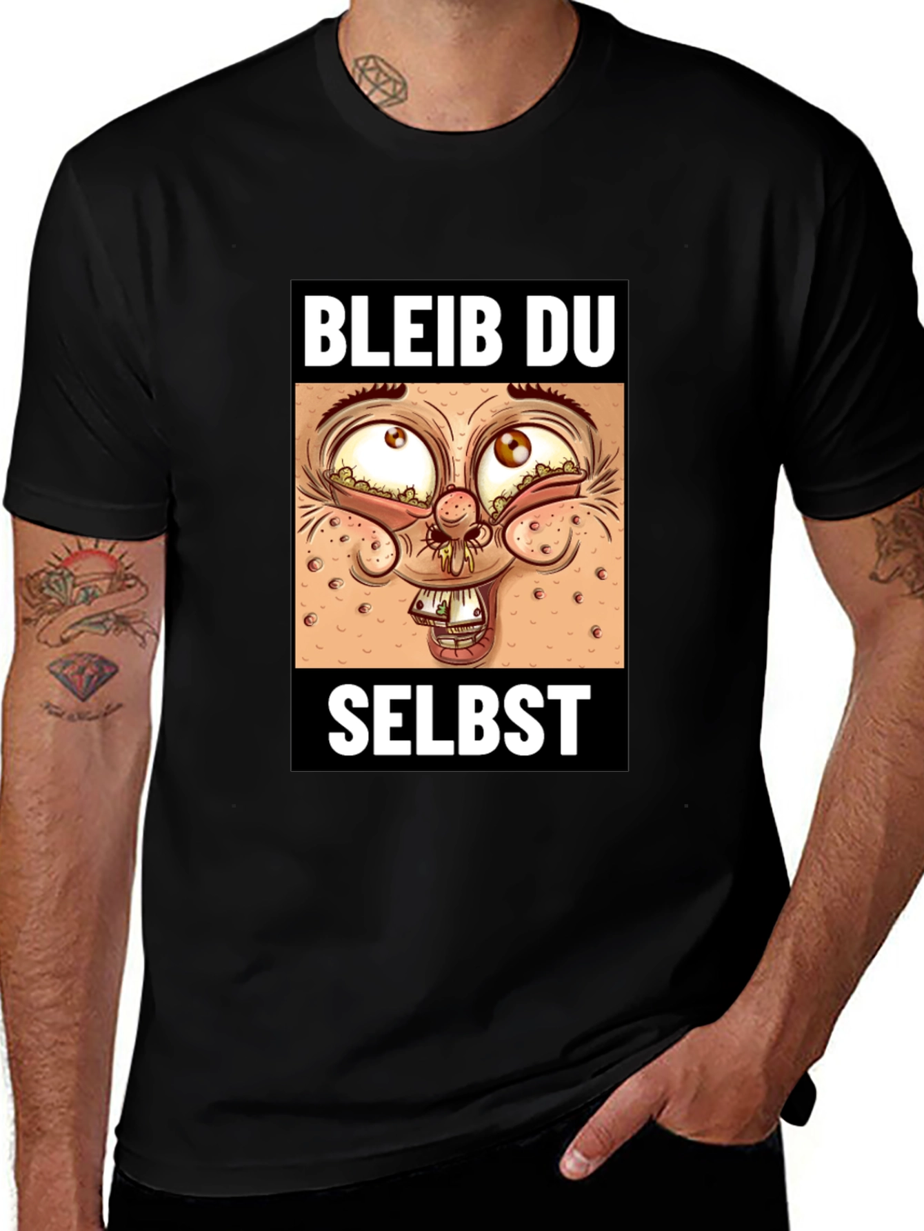 Variant 9 of Bleib Du Selbst T-Shirt