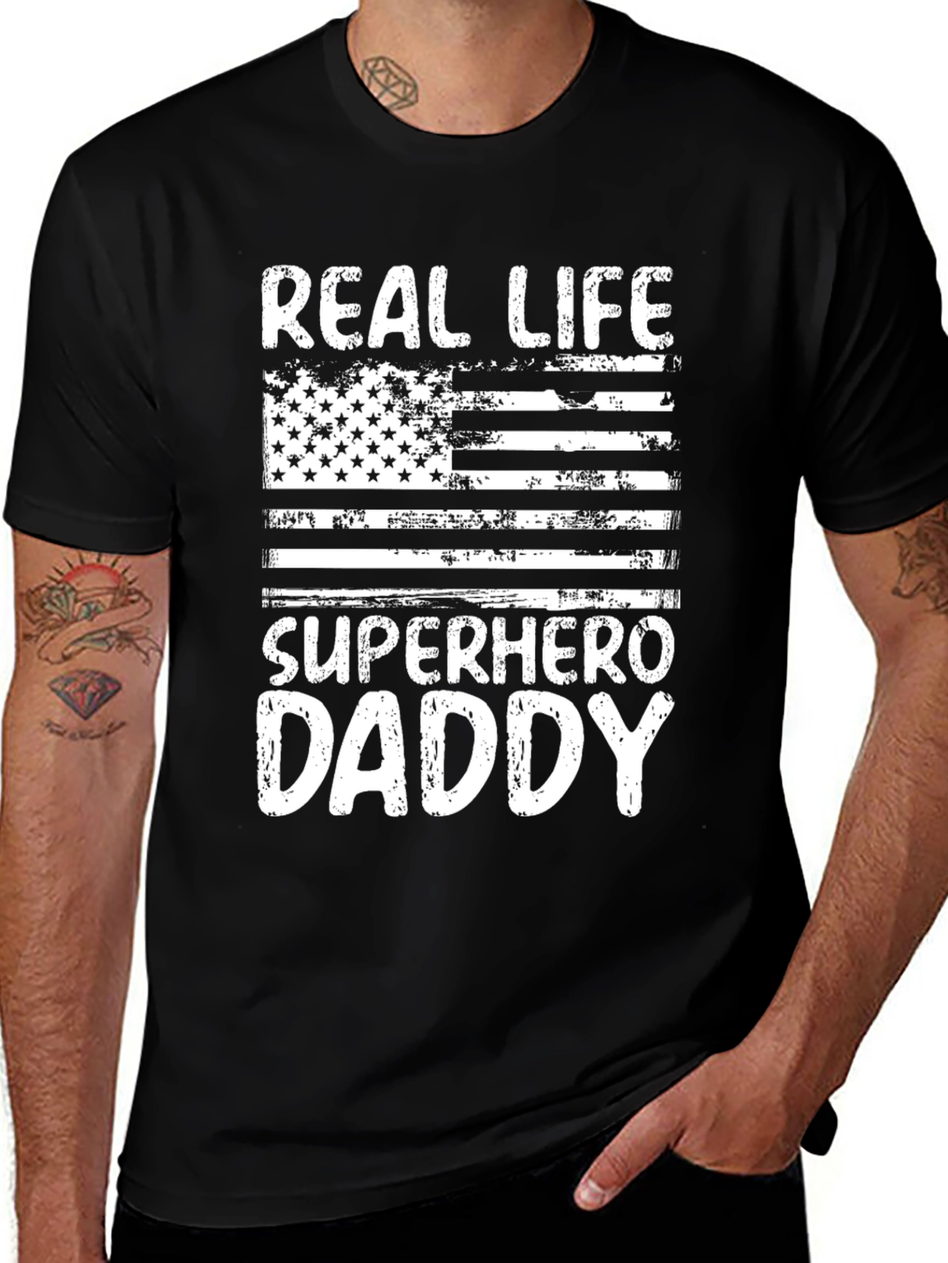 Variant 30 of Real Life Superhero Daddy Graphic T-Shirt