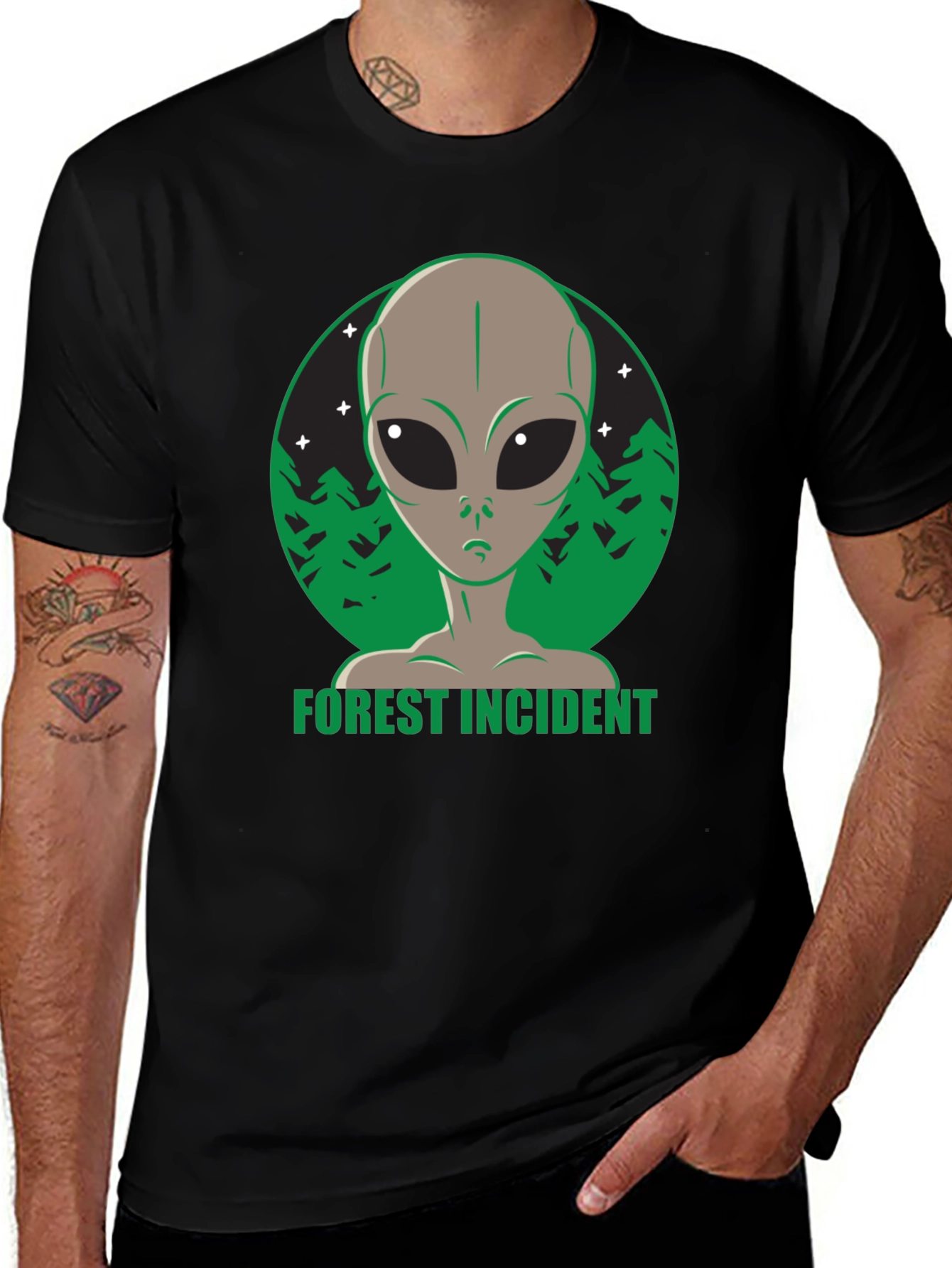 Variant 23 of Forest Incident Alien Graphic T-Shirt