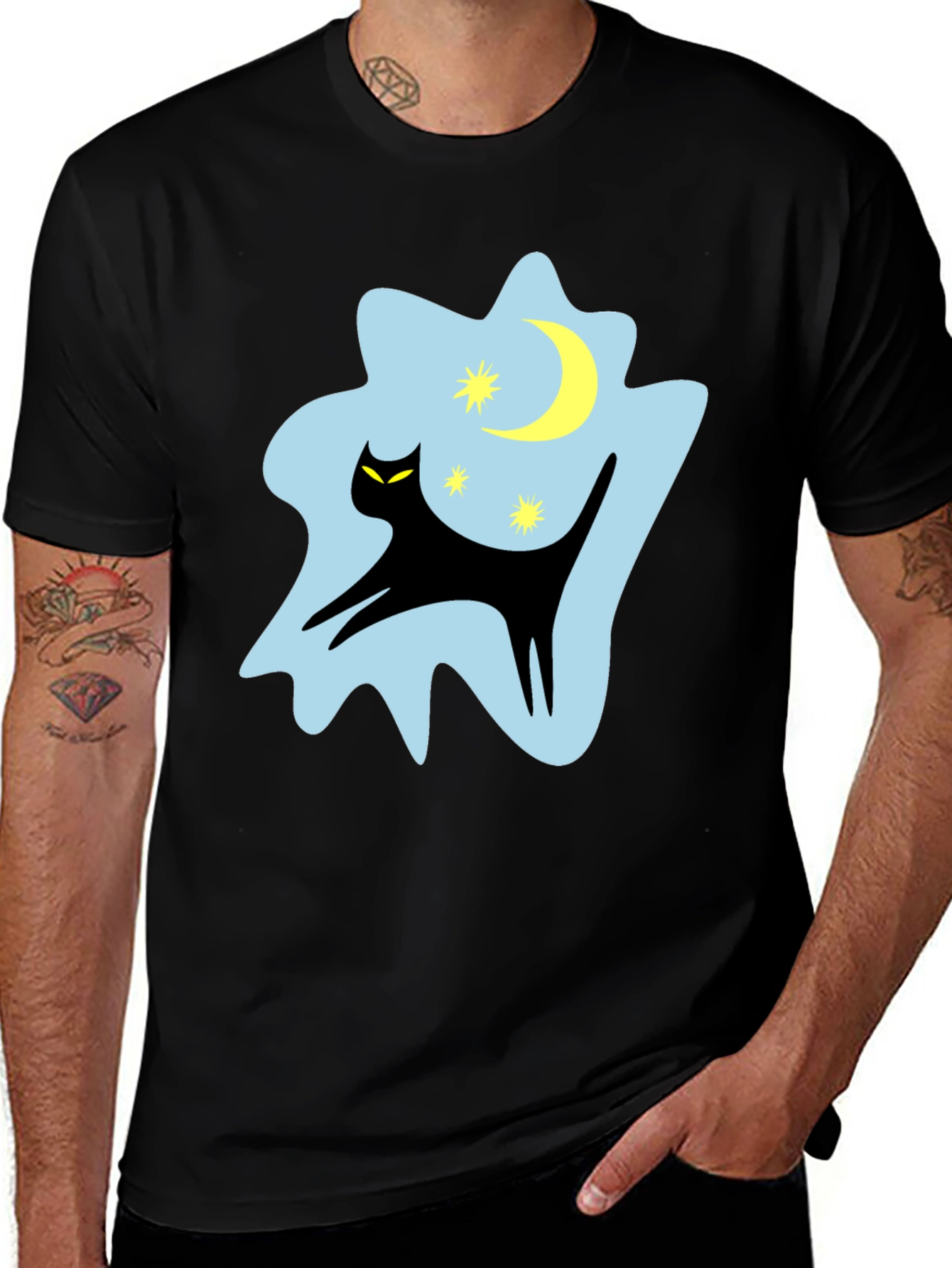 Variant 30 of Midnight Cat T-Shirt