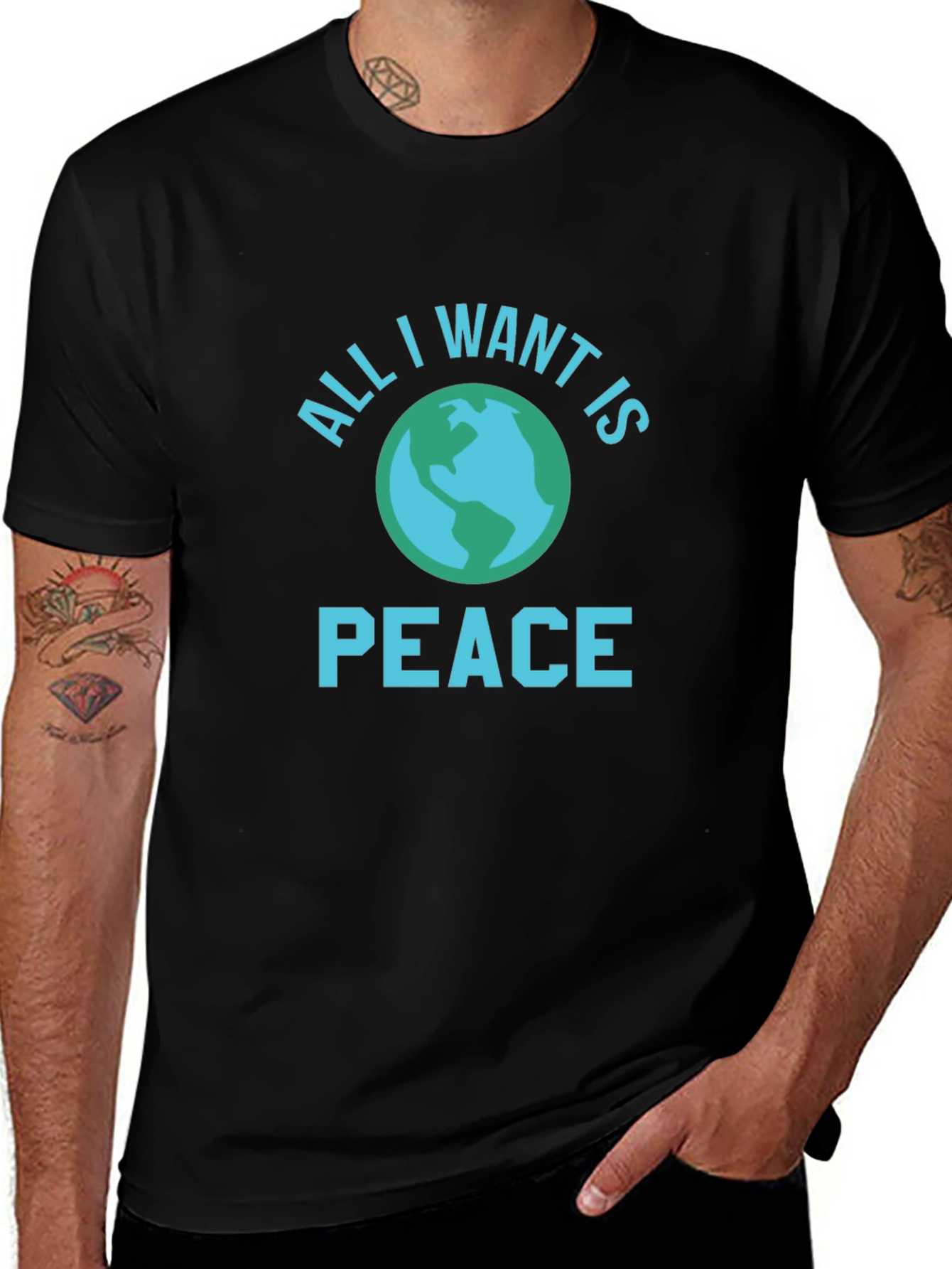 Variant 30 of All I Want is Peace T-Shirt
