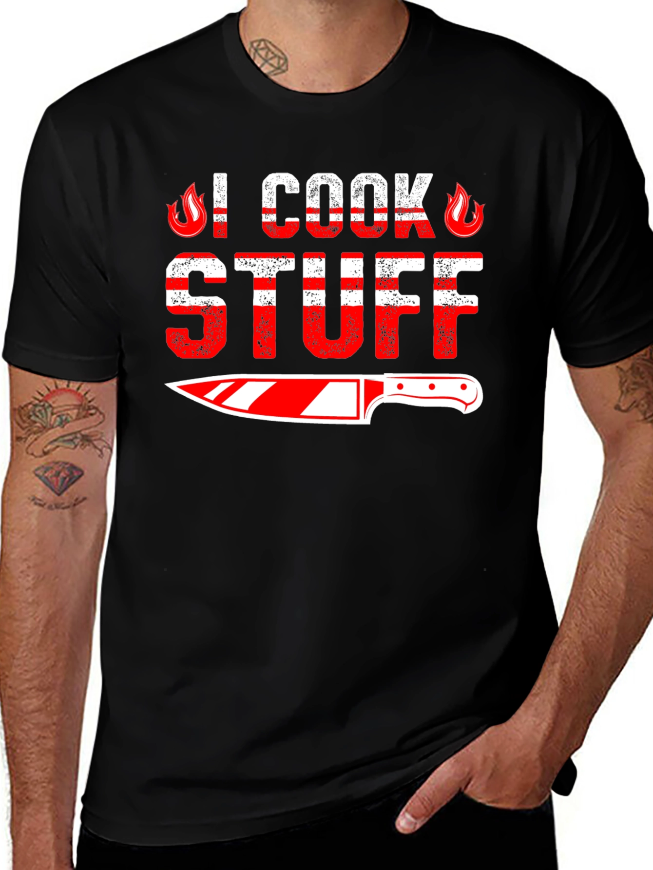Variant 7 of I Cook Stuff T-Shirt Funny Chef Cooking Shirt