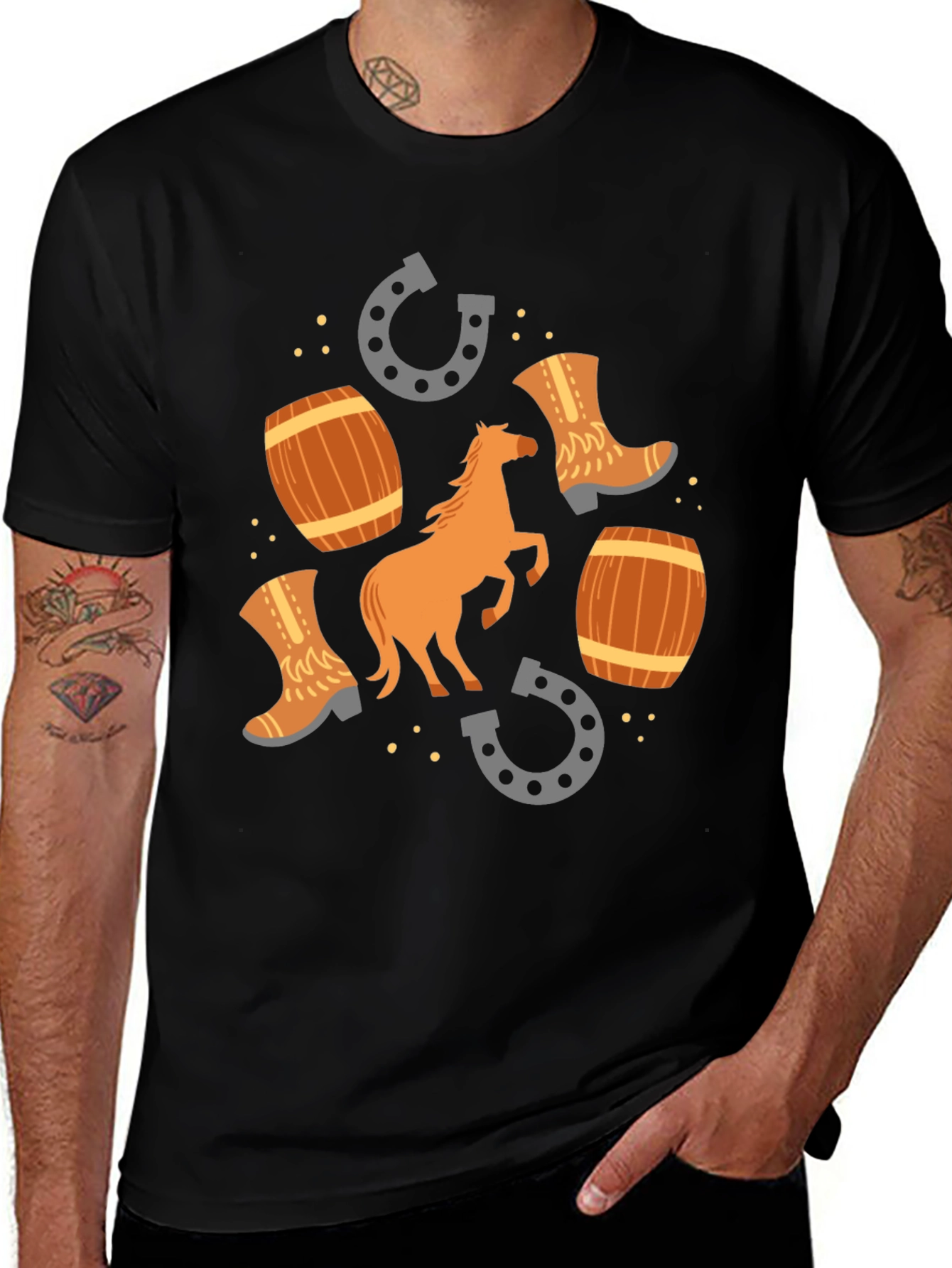 Western Style Graphic T-Shirt