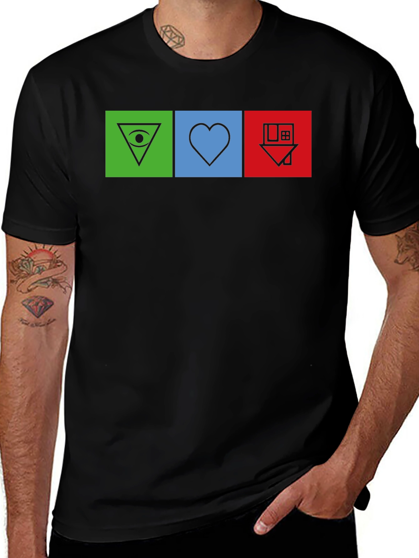 Variant 30 of Geometric Symbol T-Shirt - Unique Design