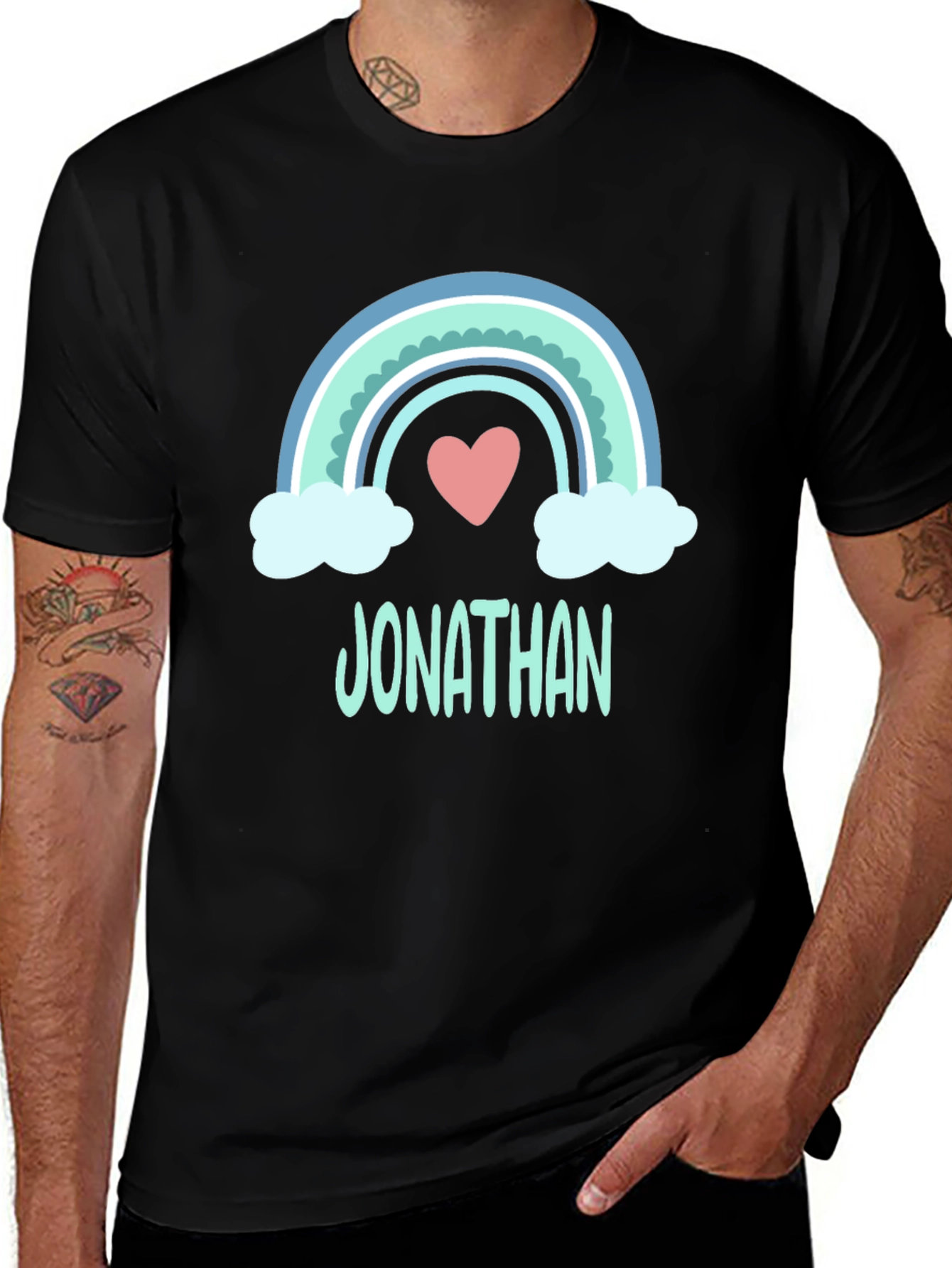 Personalized Rainbow Jonathan T-Shirt