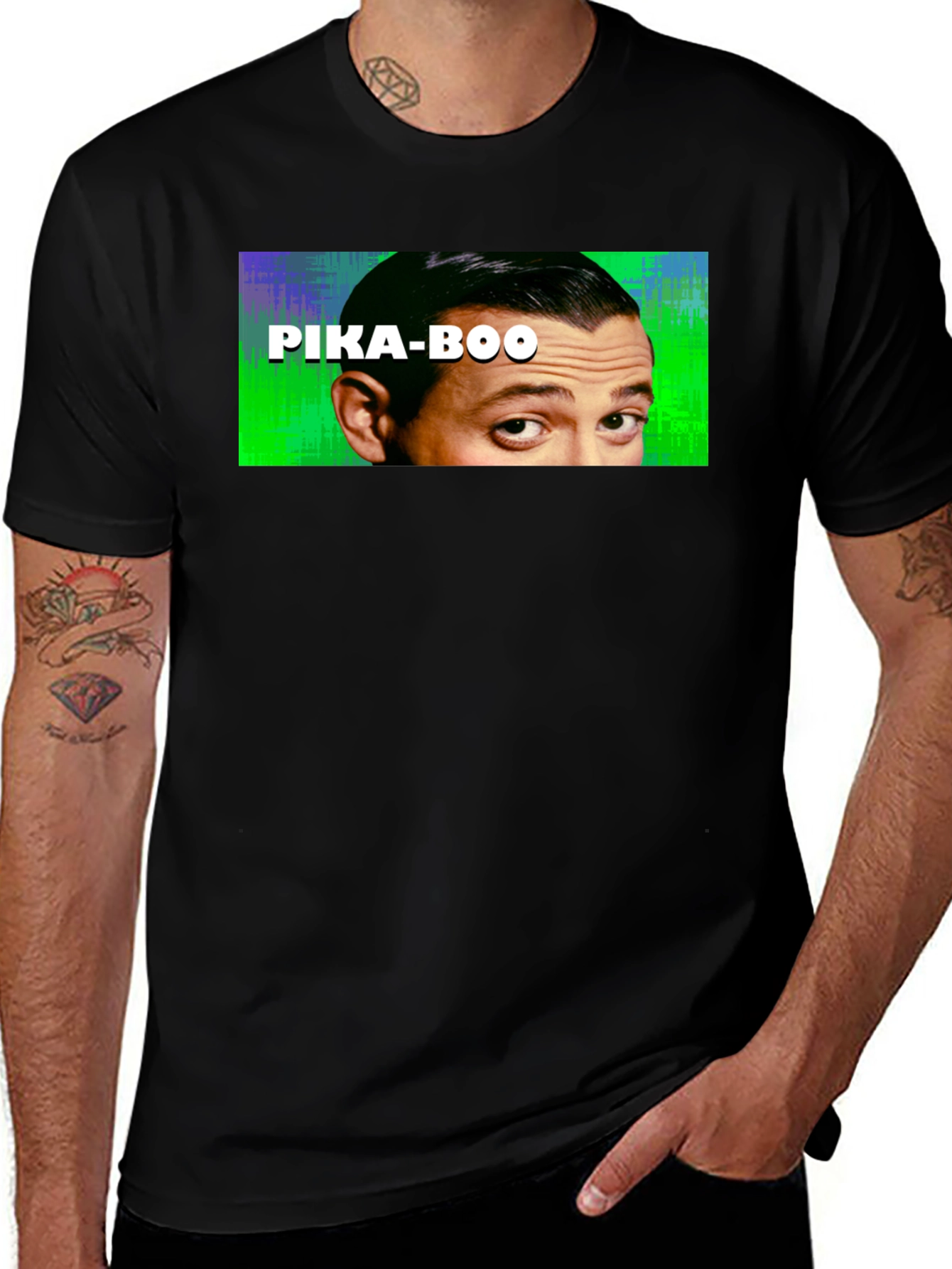 Variant 22 of Pika-Boo Graphic Tee - Funny Peekaboo T-Shirt