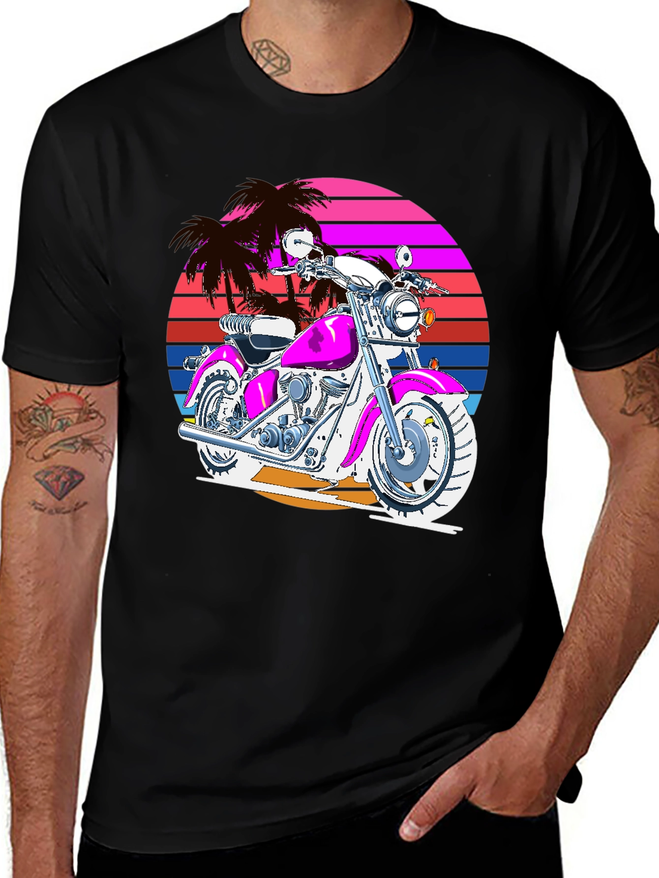 Variant 13 of Retro Motorcycle T-Shirt