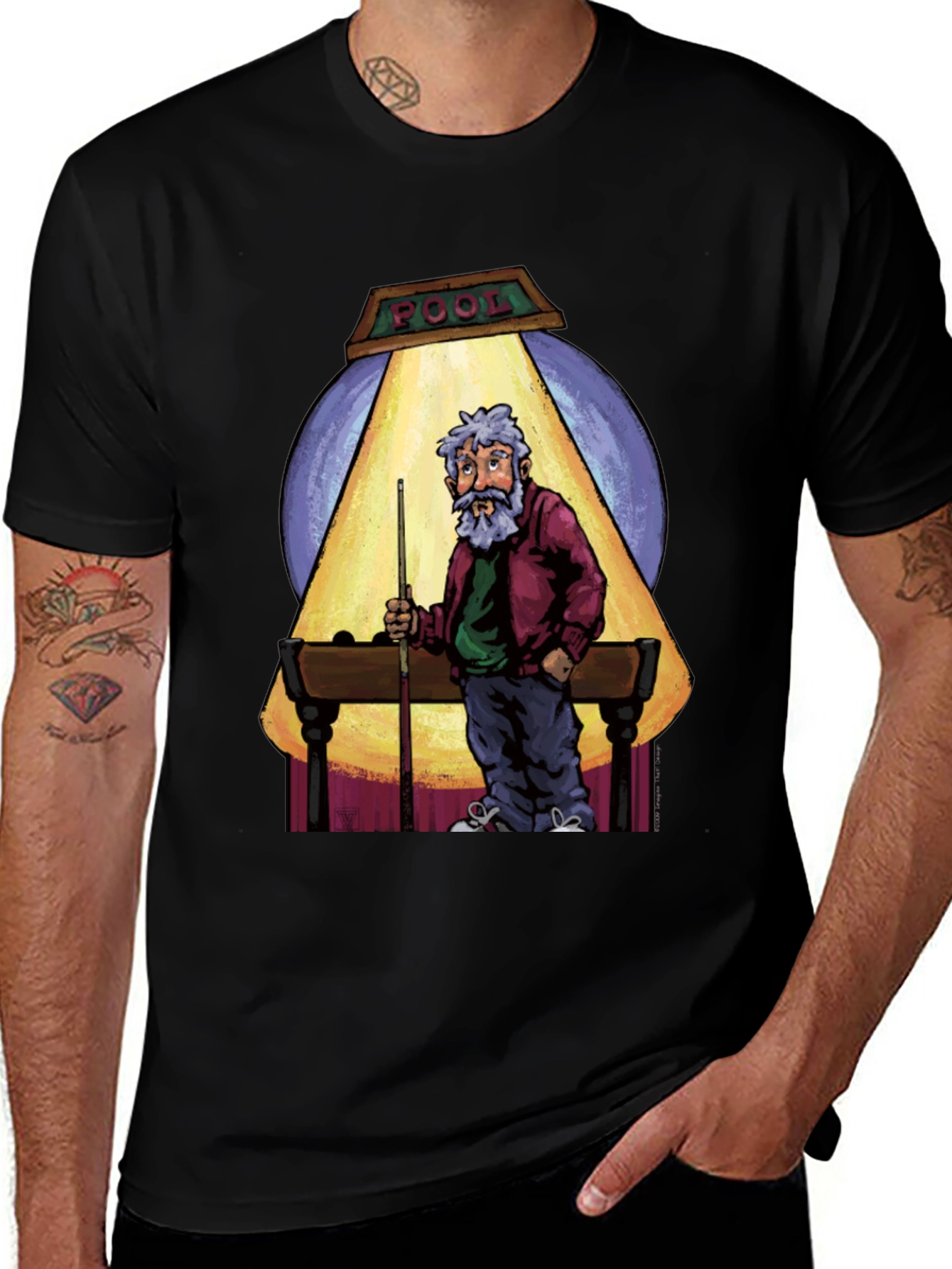 Variant 25 of Pool Player Graphic T-Shirt