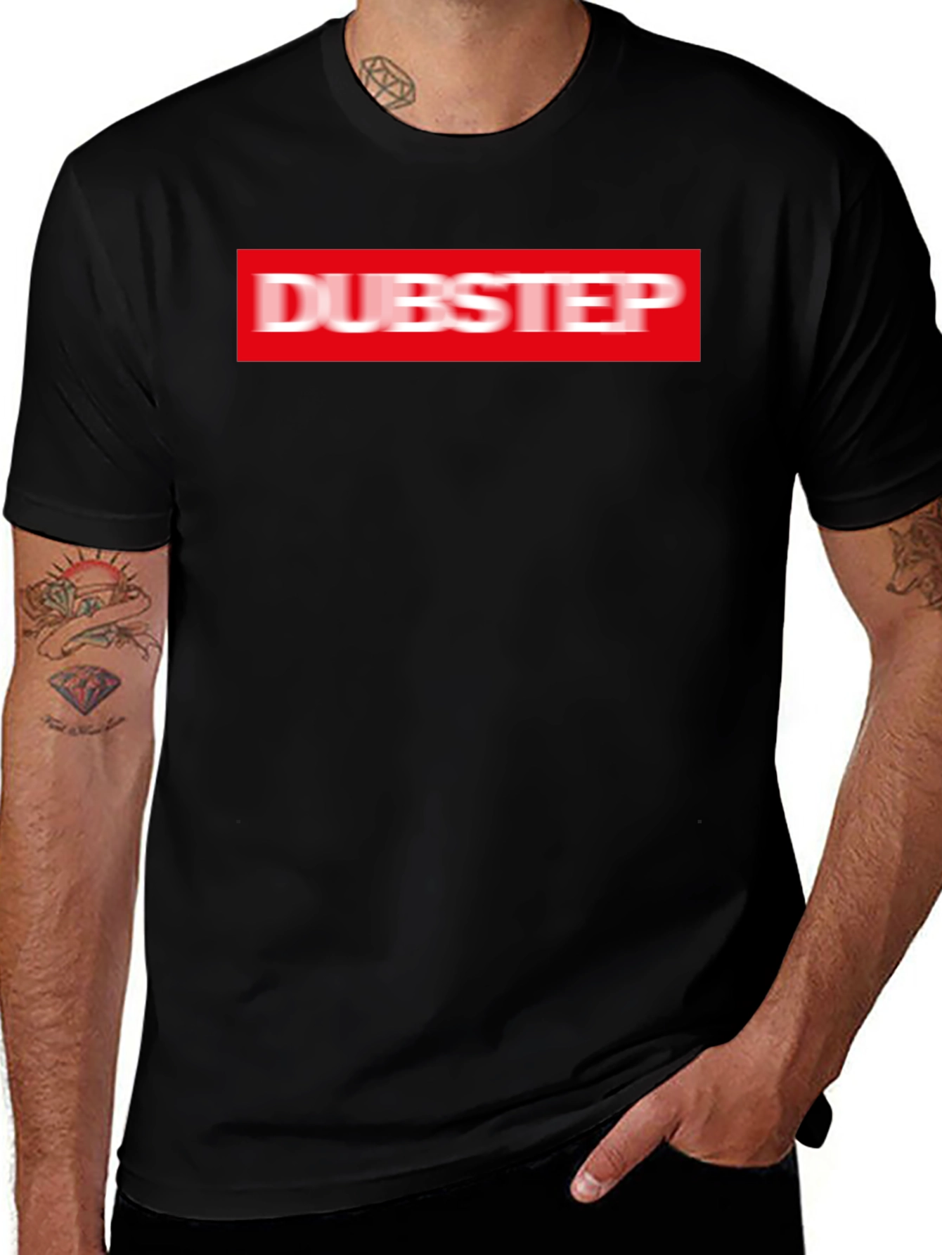 Variant 29 of Dubstep Graphic Tee - Men's Black T-Shirt