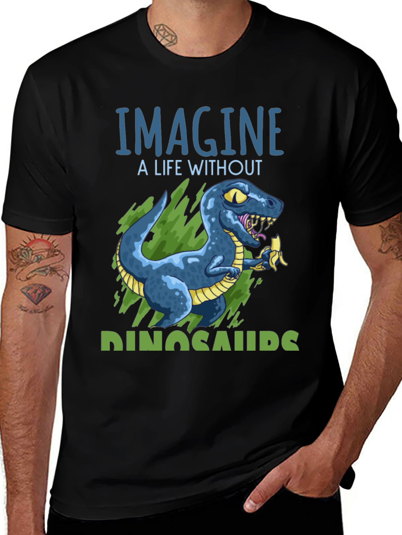Variant 13 of Imagine Dinosaurs T-Shirt, Dinosaur Lover Tee