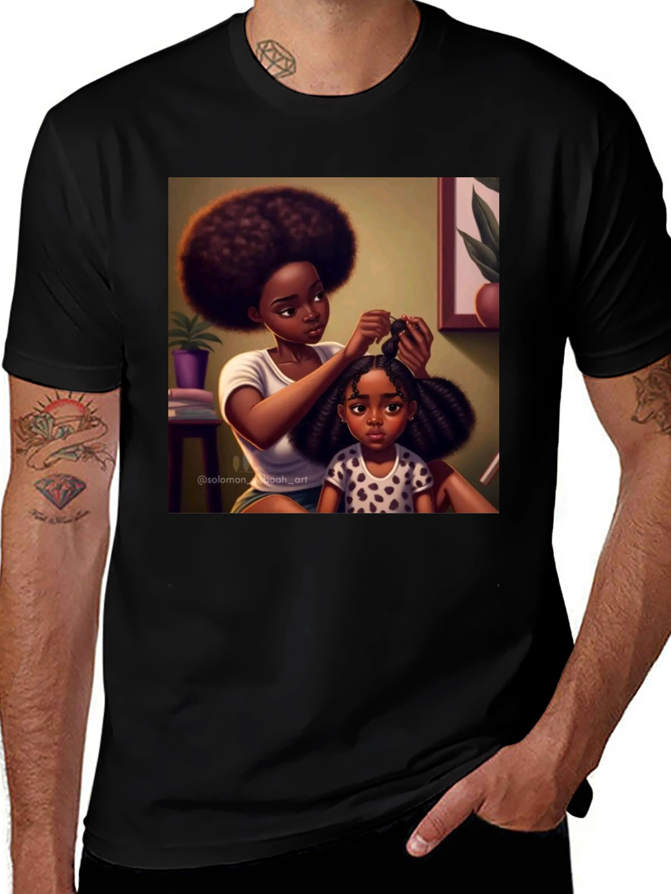 Variant 11 of Mother Daughter Hair T-Shirt