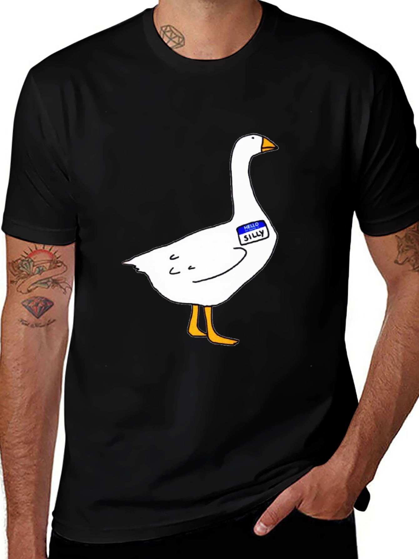Variant 20 of Silly Goose T-Shirt - Quirky Cartoon Duck Tee