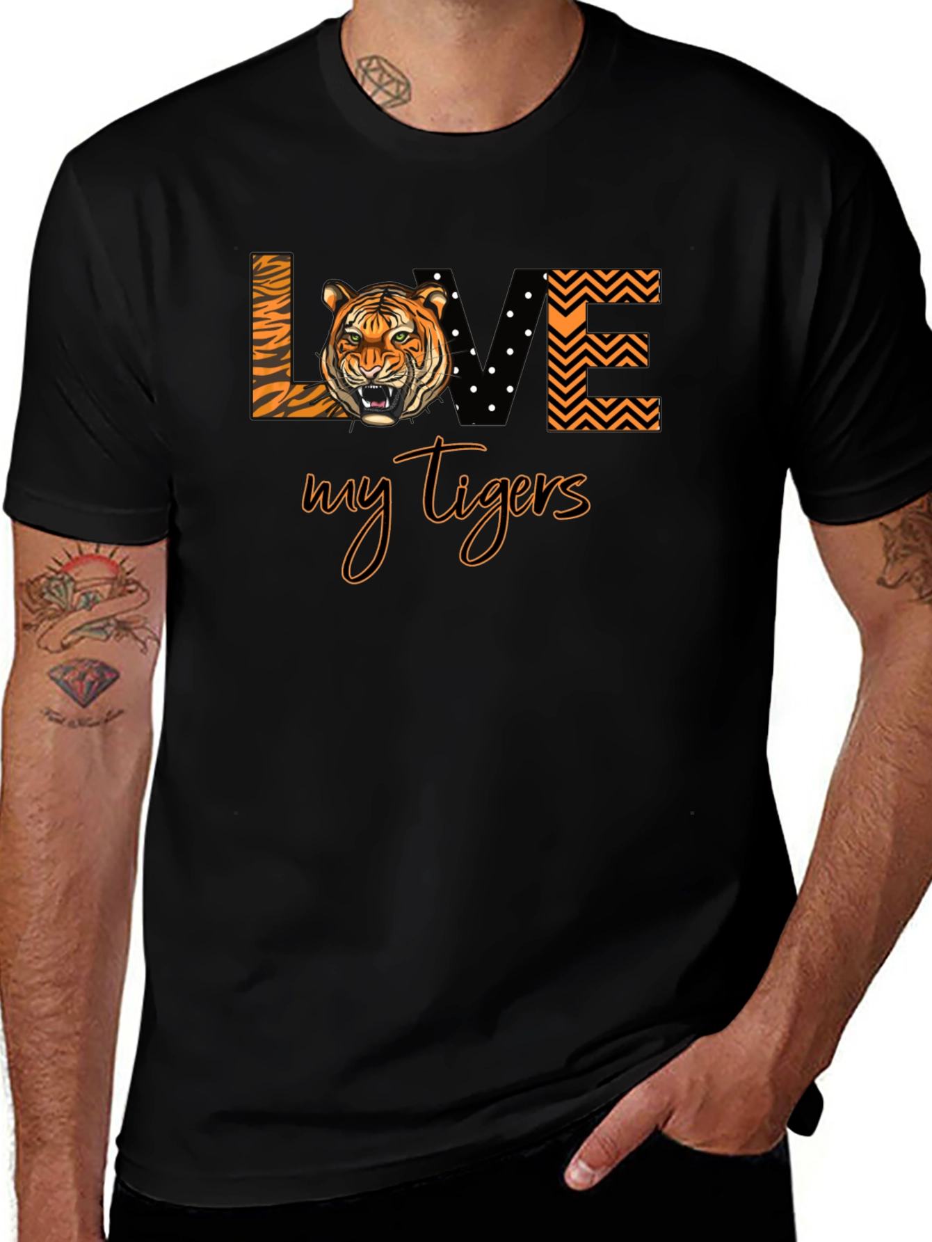Variant 21 of Love My Tigers Graphic T-Shirt