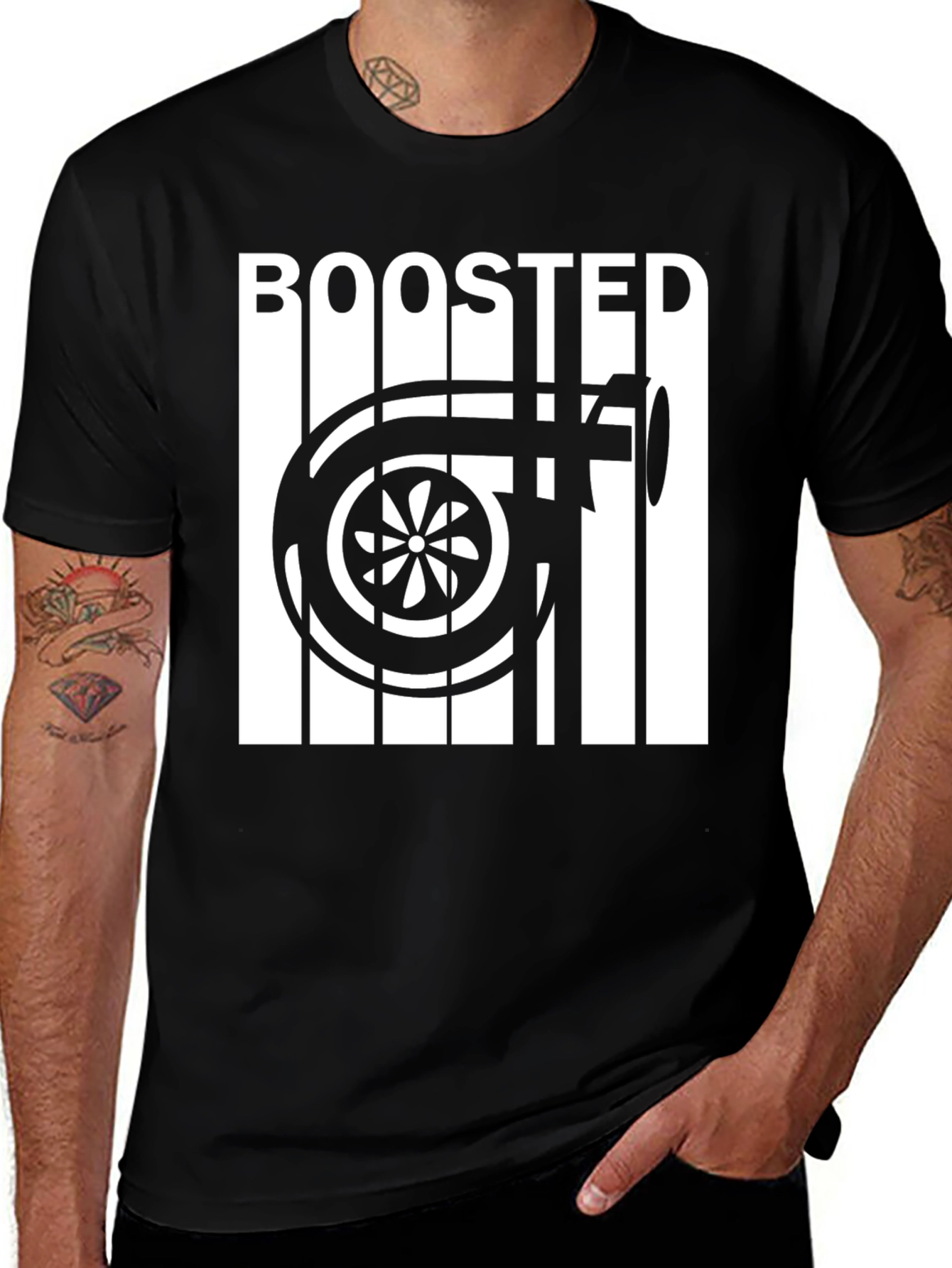 Boosted Turbo Graphic Black T-Shirt