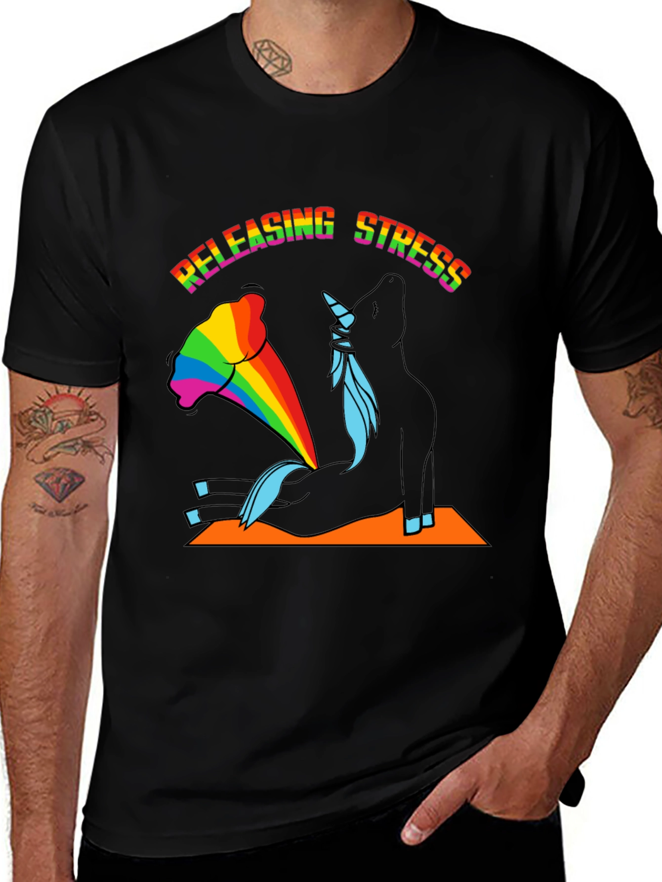 Variant 11 of Releasing Stress Unicorn T-Shirt