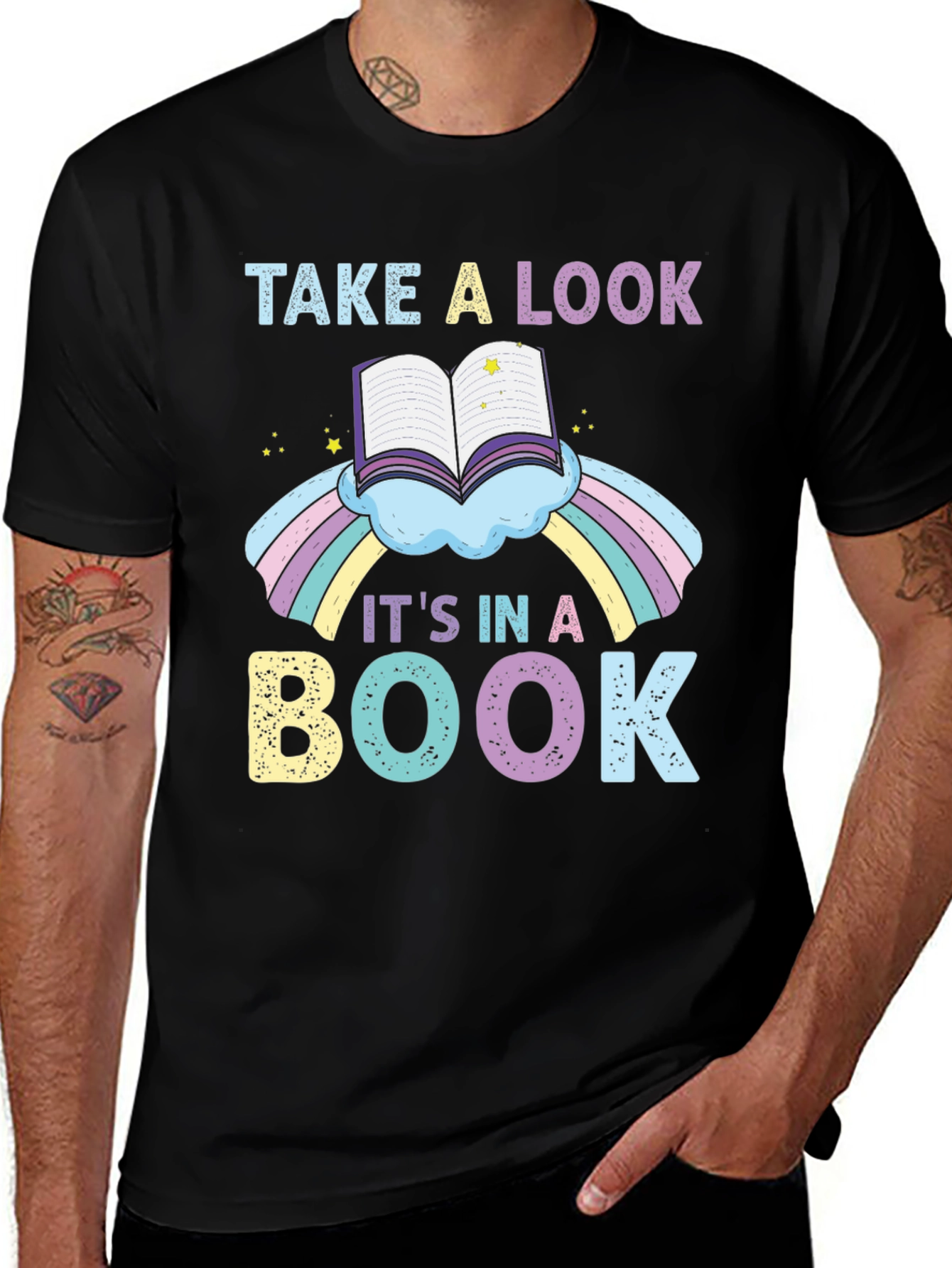 Variant 23 of Take A Look It's In A Book Graphic Tee