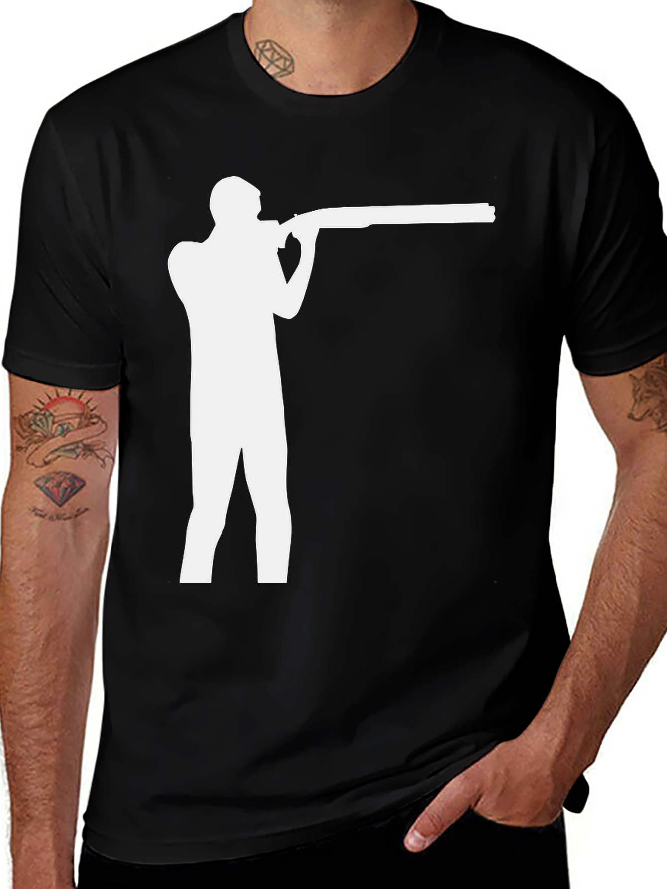 Variant 24 of Shooter Silhouette Tee - Target Practice Shirt