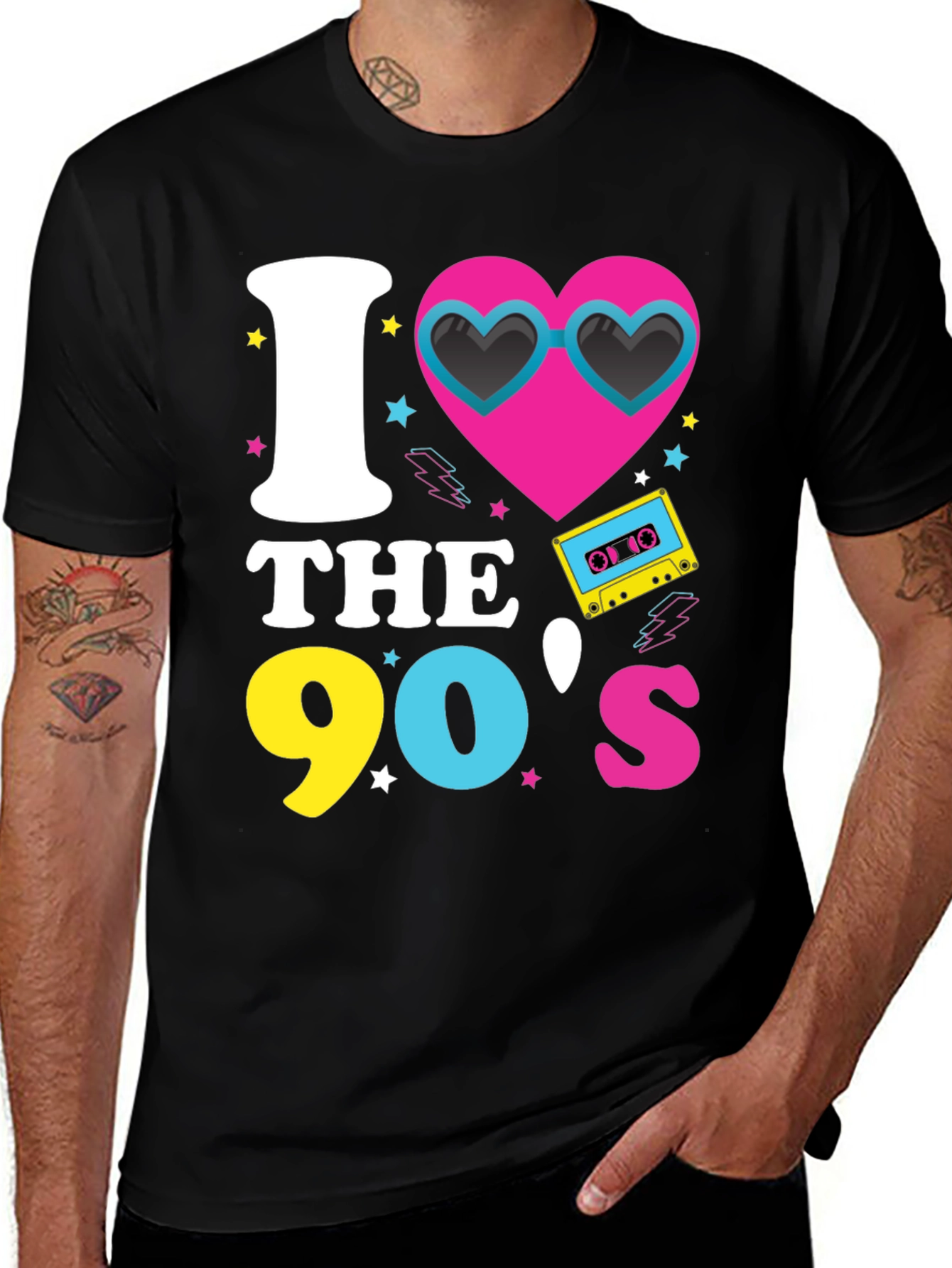 Variant 3 of I Heart The 90s T-Shirt - Retro Nostalgia