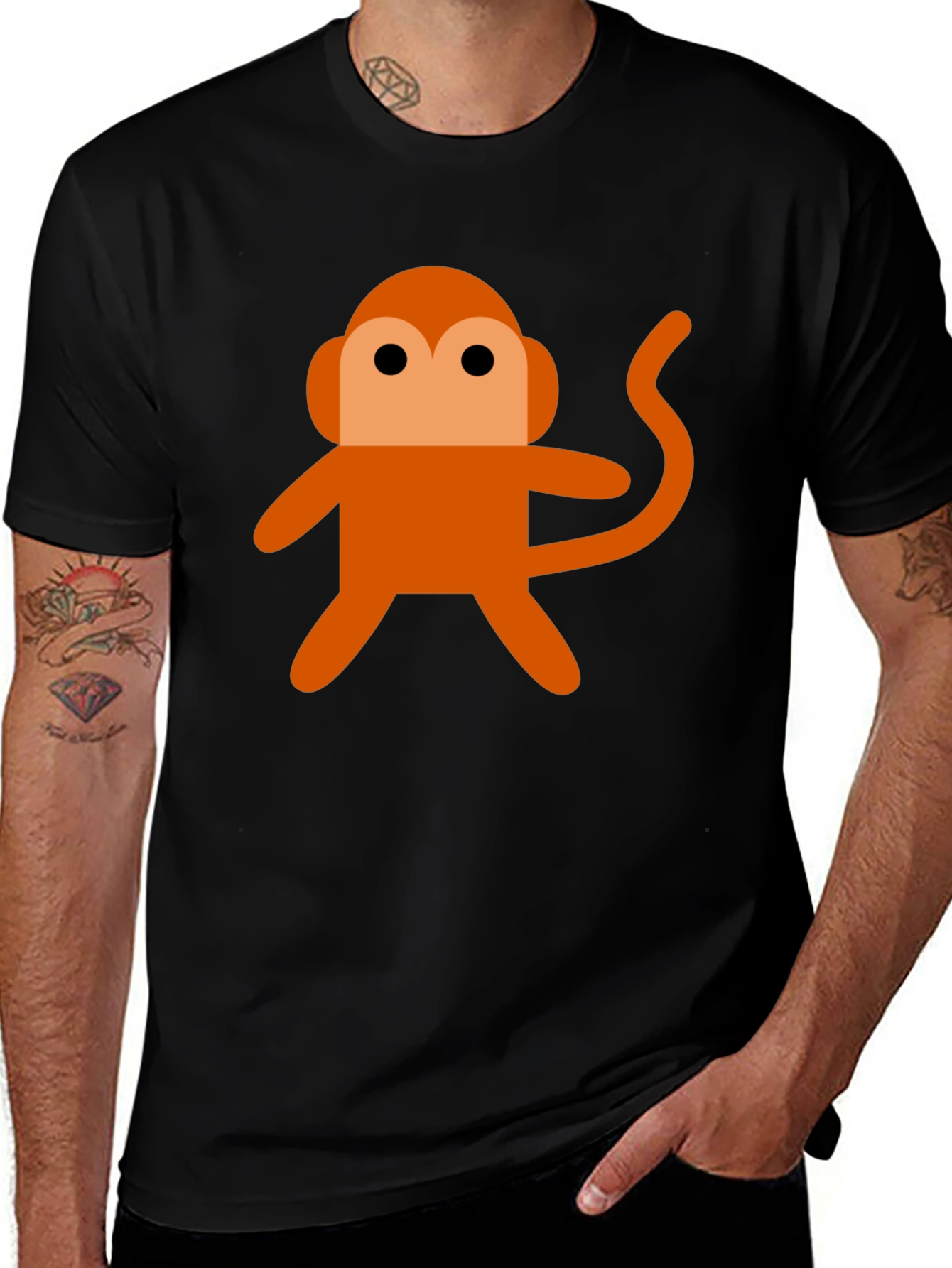 Variant 12 of Monkey Graphic Tee - Fun & Stylish