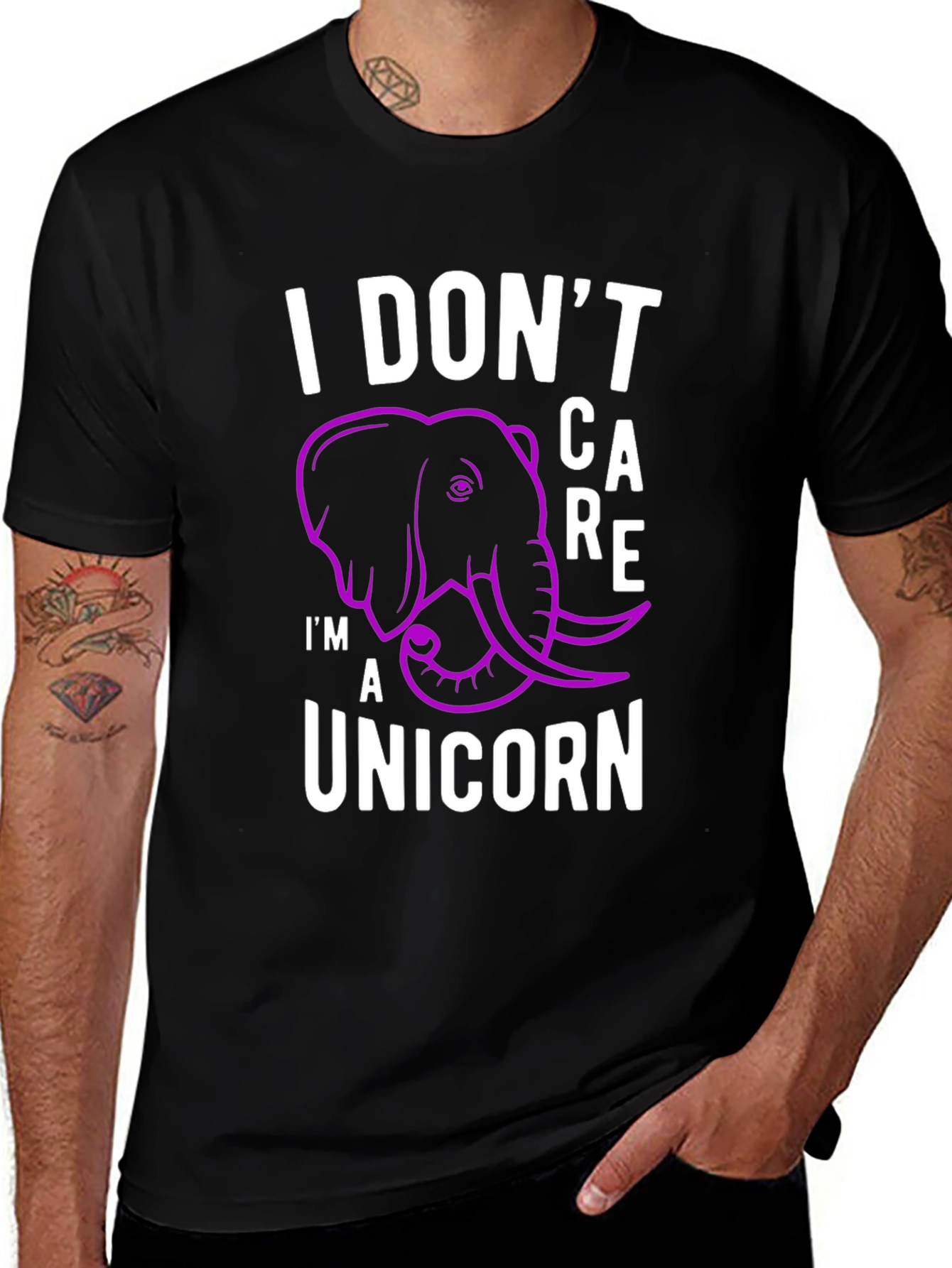 Variant 16 of I Don't Care I'm A Unicorn Graphic T-Shirt