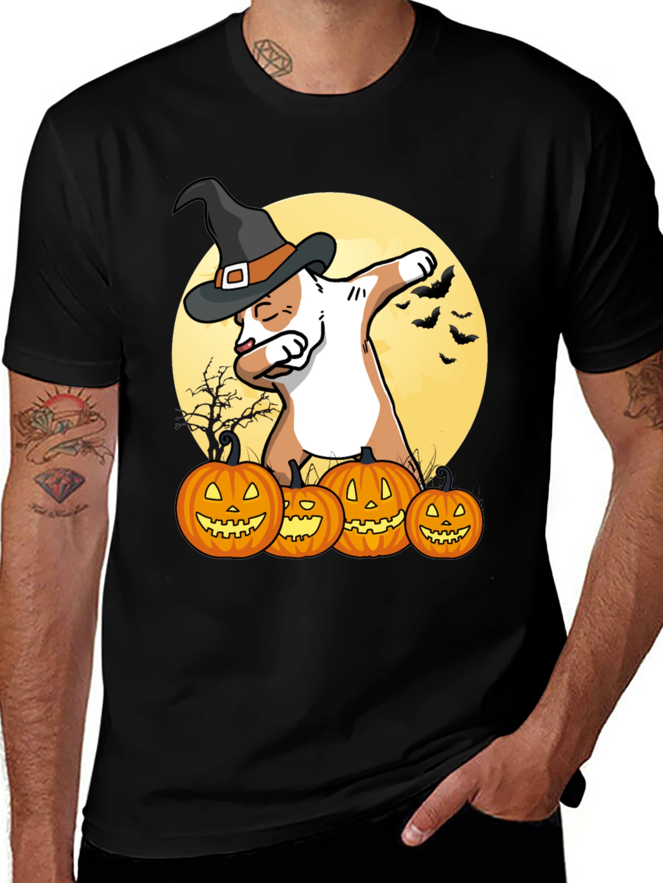 Variant 24 of Halloween Cat Dab T-Shirt