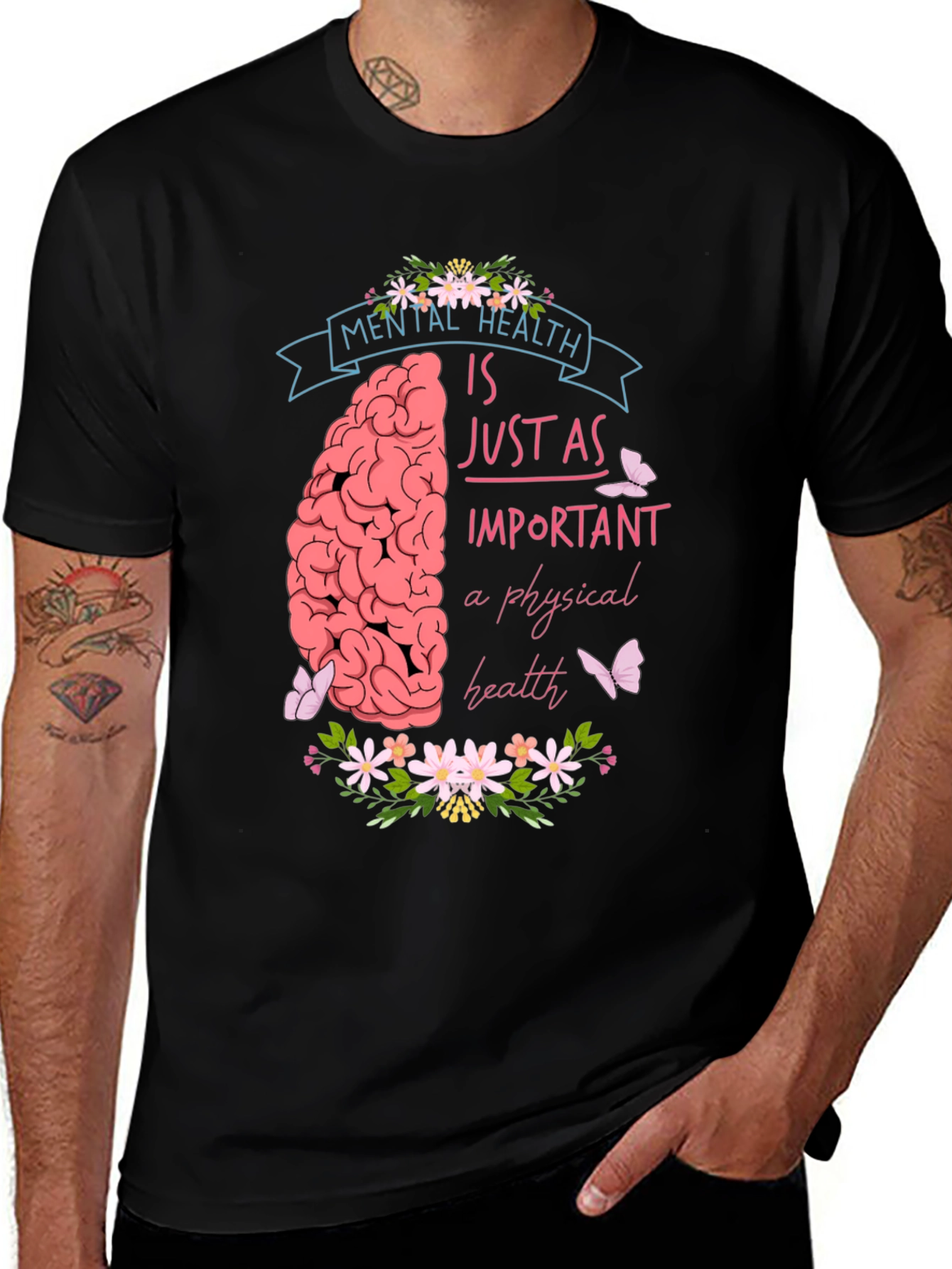 Variant 2 of Mental Health Awareness T-Shirt - Just As Important