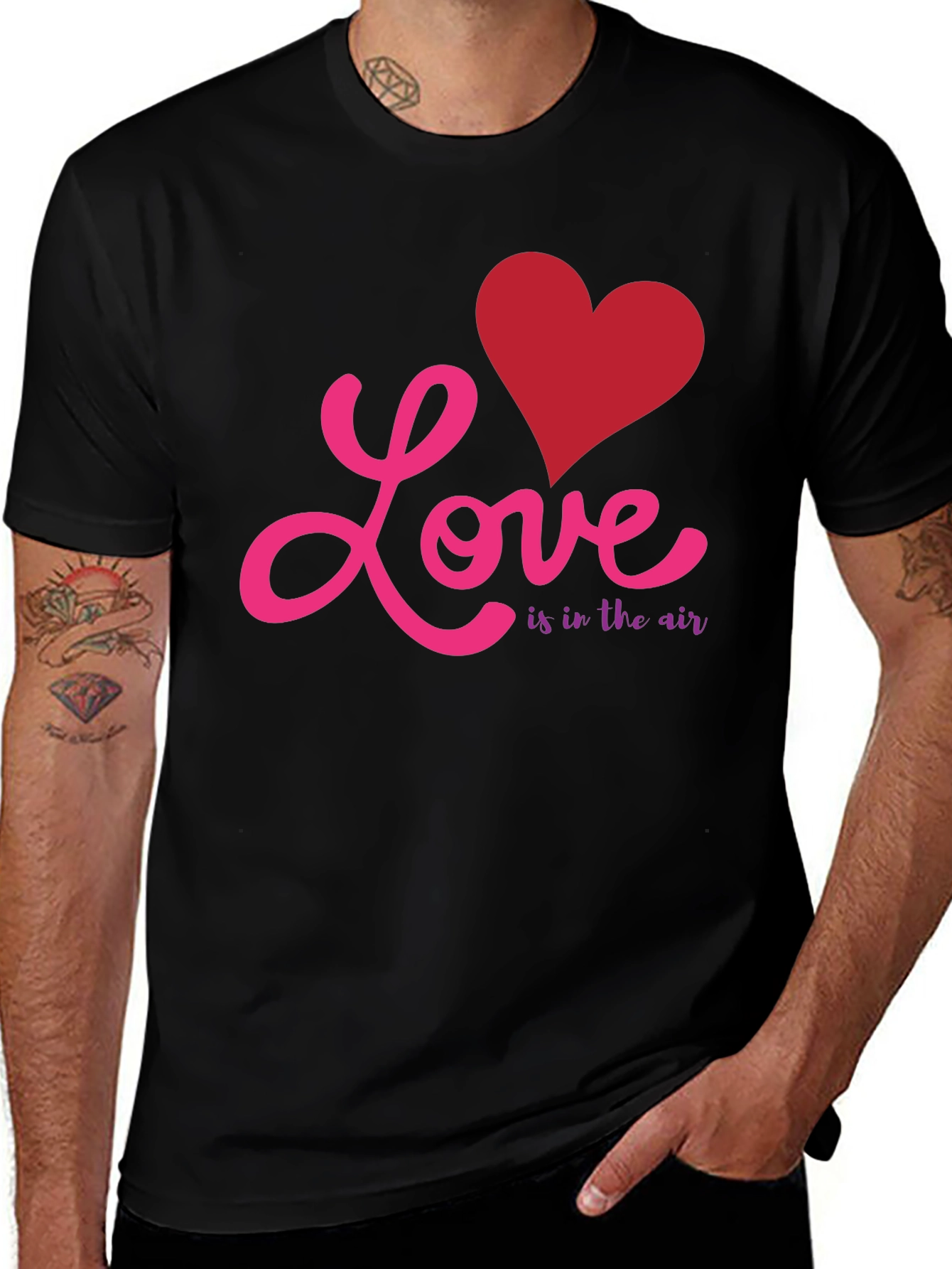 Variant 14 of Love is in the Air Graphic Tee - Valentine's Day Gift