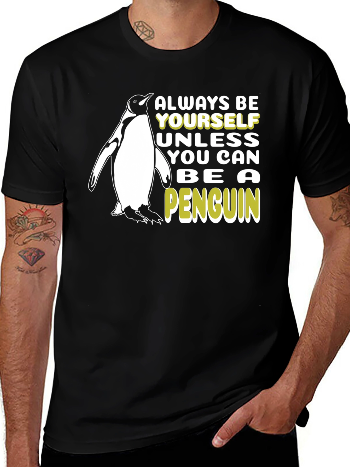 Variant 7 of Funny Penguin T-Shirt - Always Be Yourself