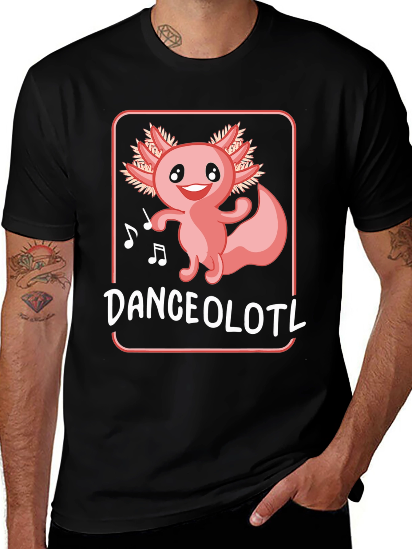 Variant 17 of Danceolotl T-Shirt - Cute Axolotl Dancing Tee