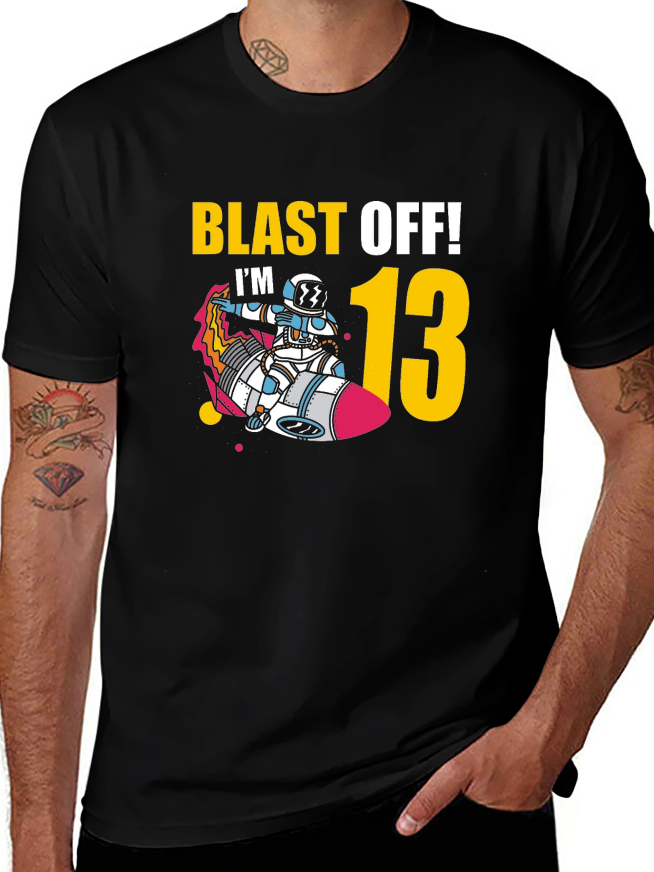 Blast Off! I'm 13 Birthday T-Shirt