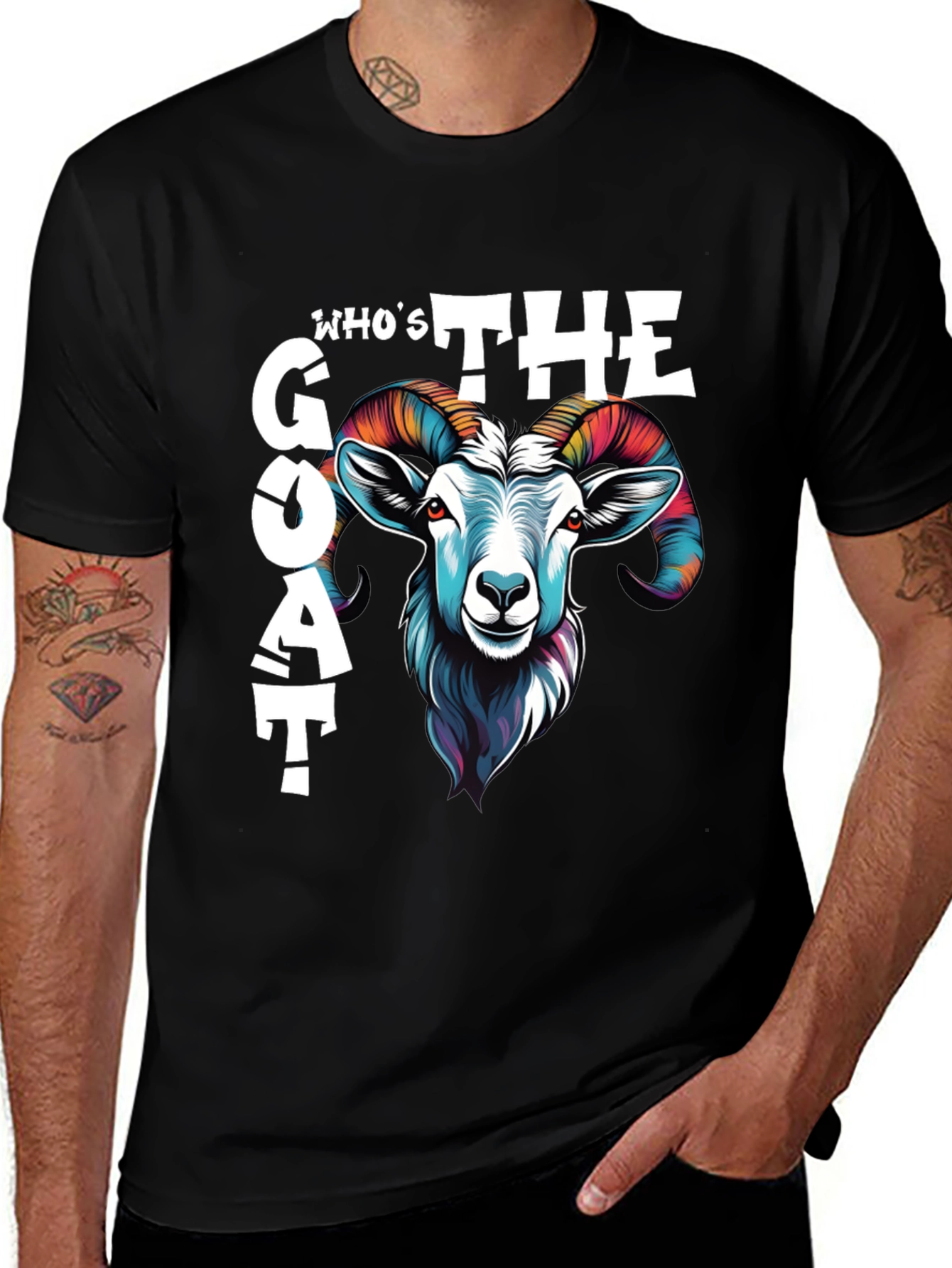 Variant 21 of Who's The Goat T-Shirt