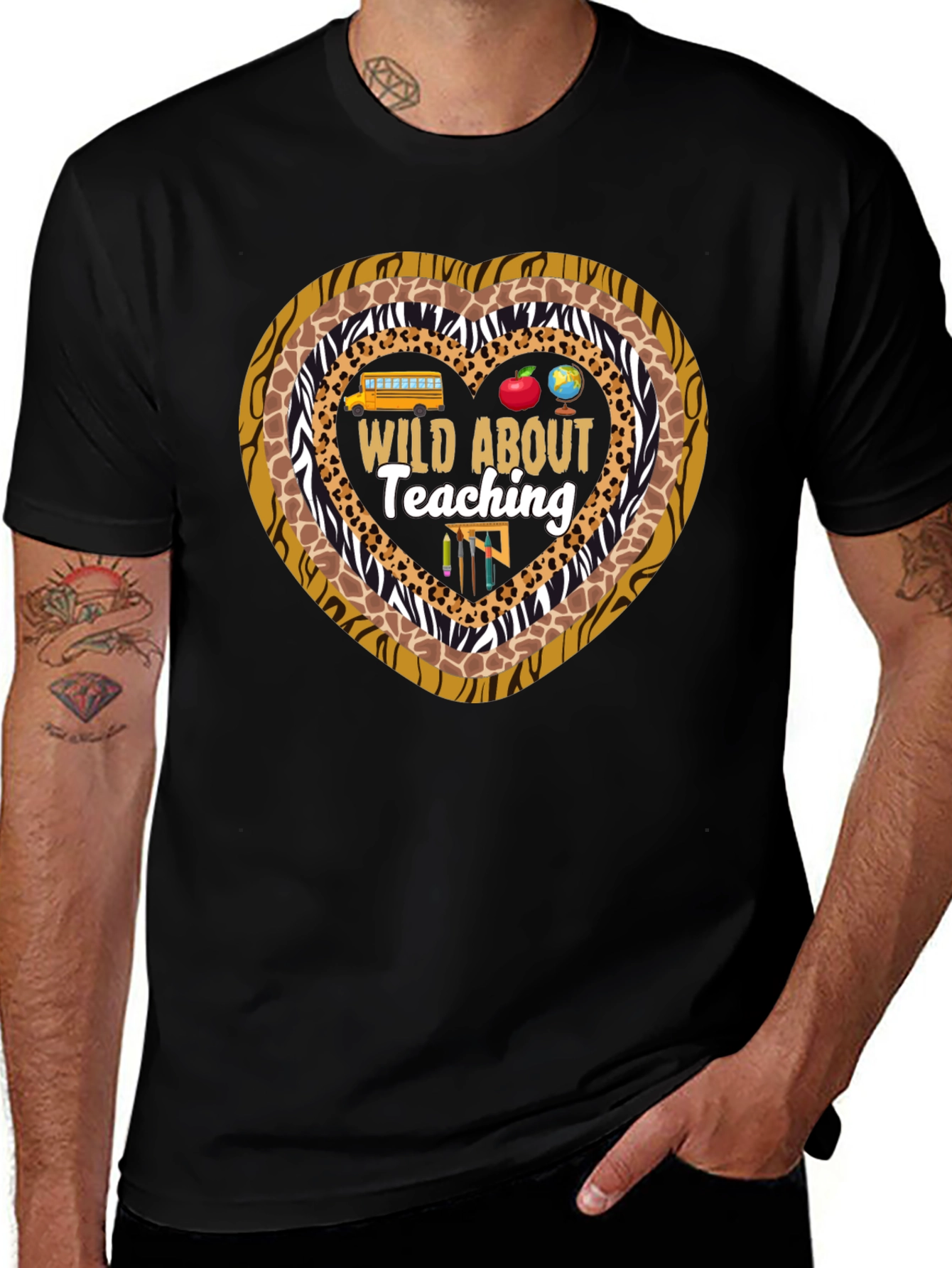 Variant 14 of Wild About Teaching Graphic T-Shirt