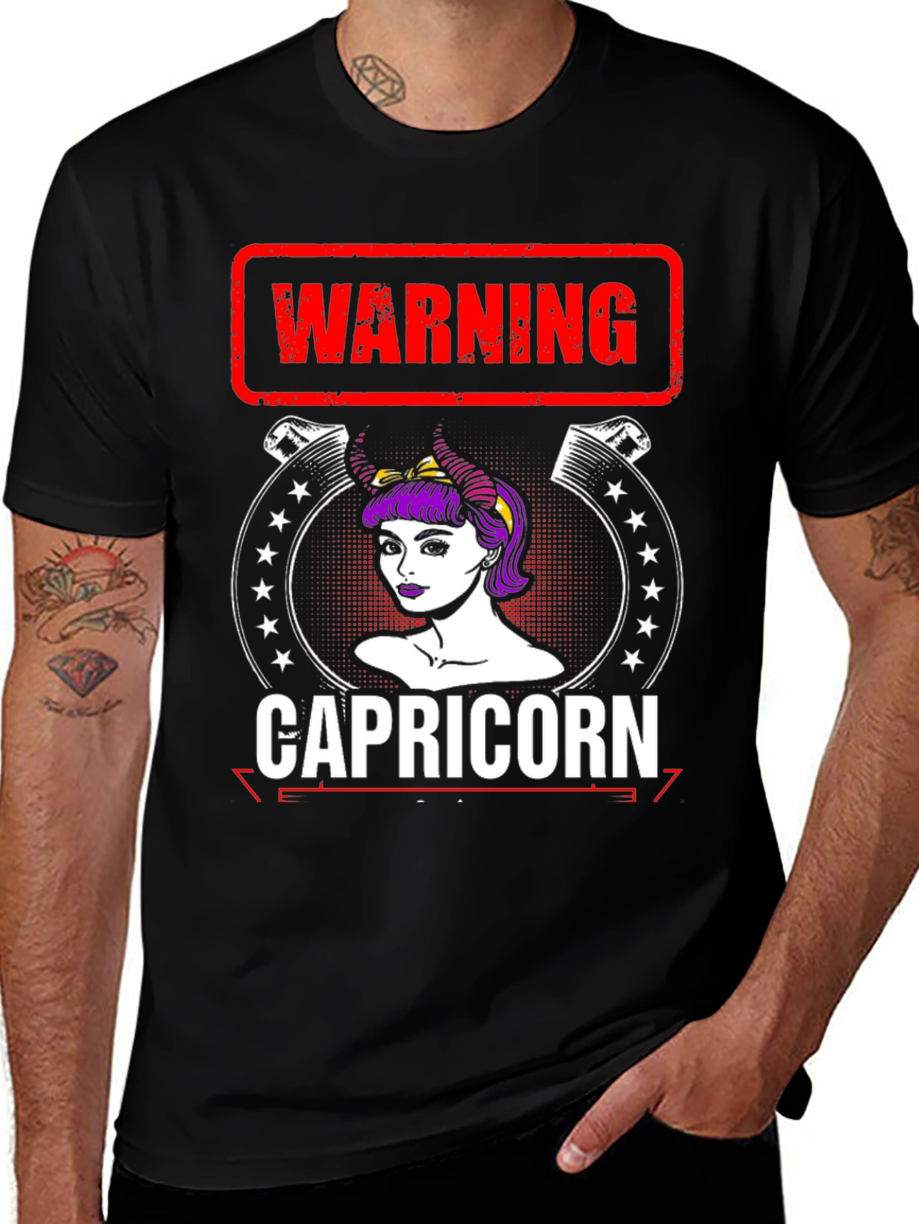 Warning Capricorn Graphic Tee