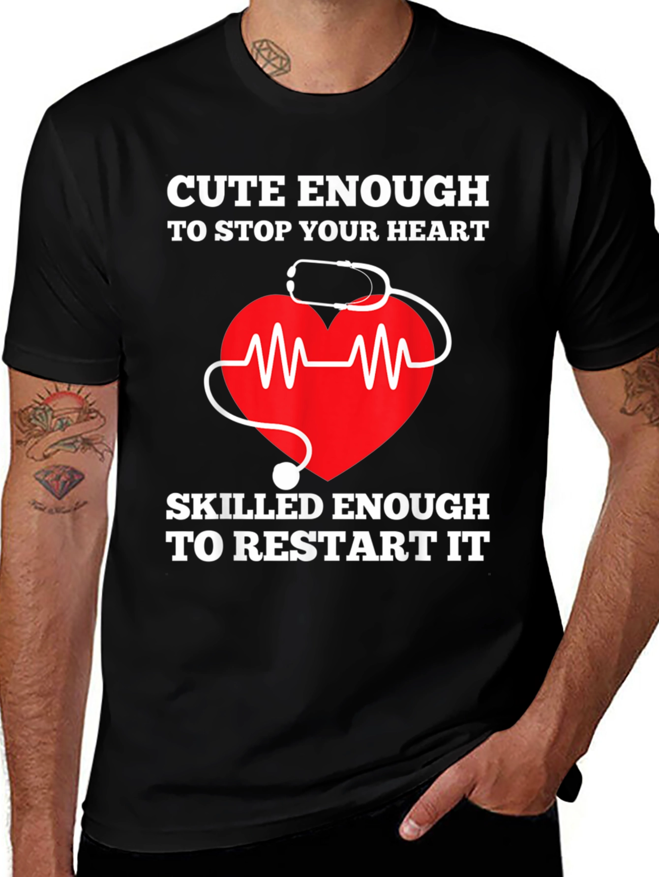 Variant 9 of Cute Enough to Stop Your Heart T-Shirt