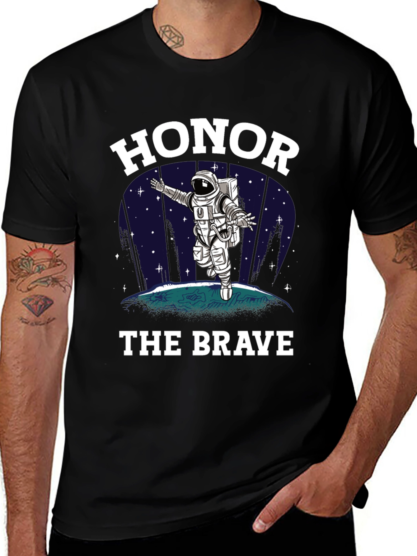 Variant 20 of Honor The Brave Astronaut Graphic T-Shirt