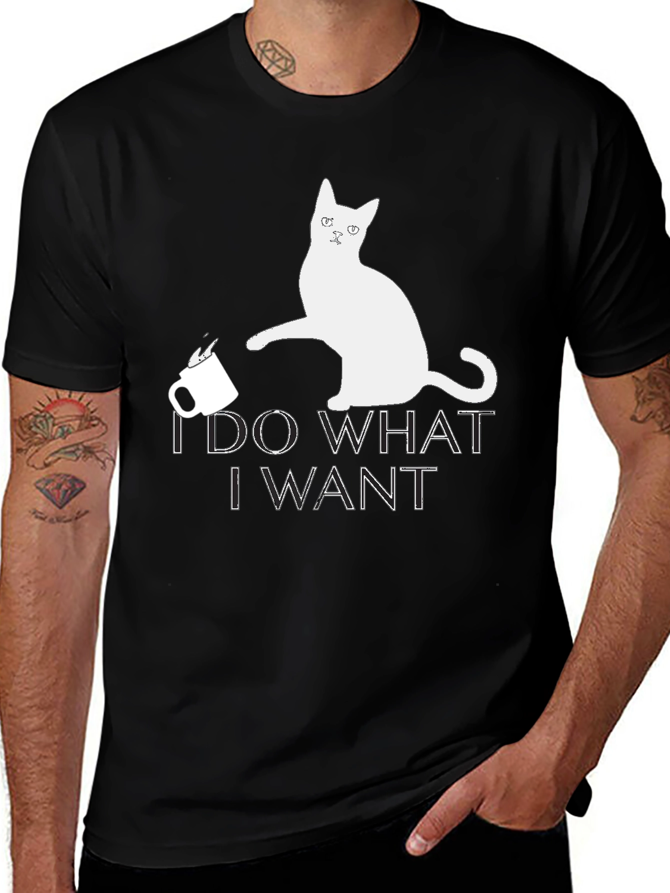 Variant 16 of I Do What I Want Cat T-Shirt