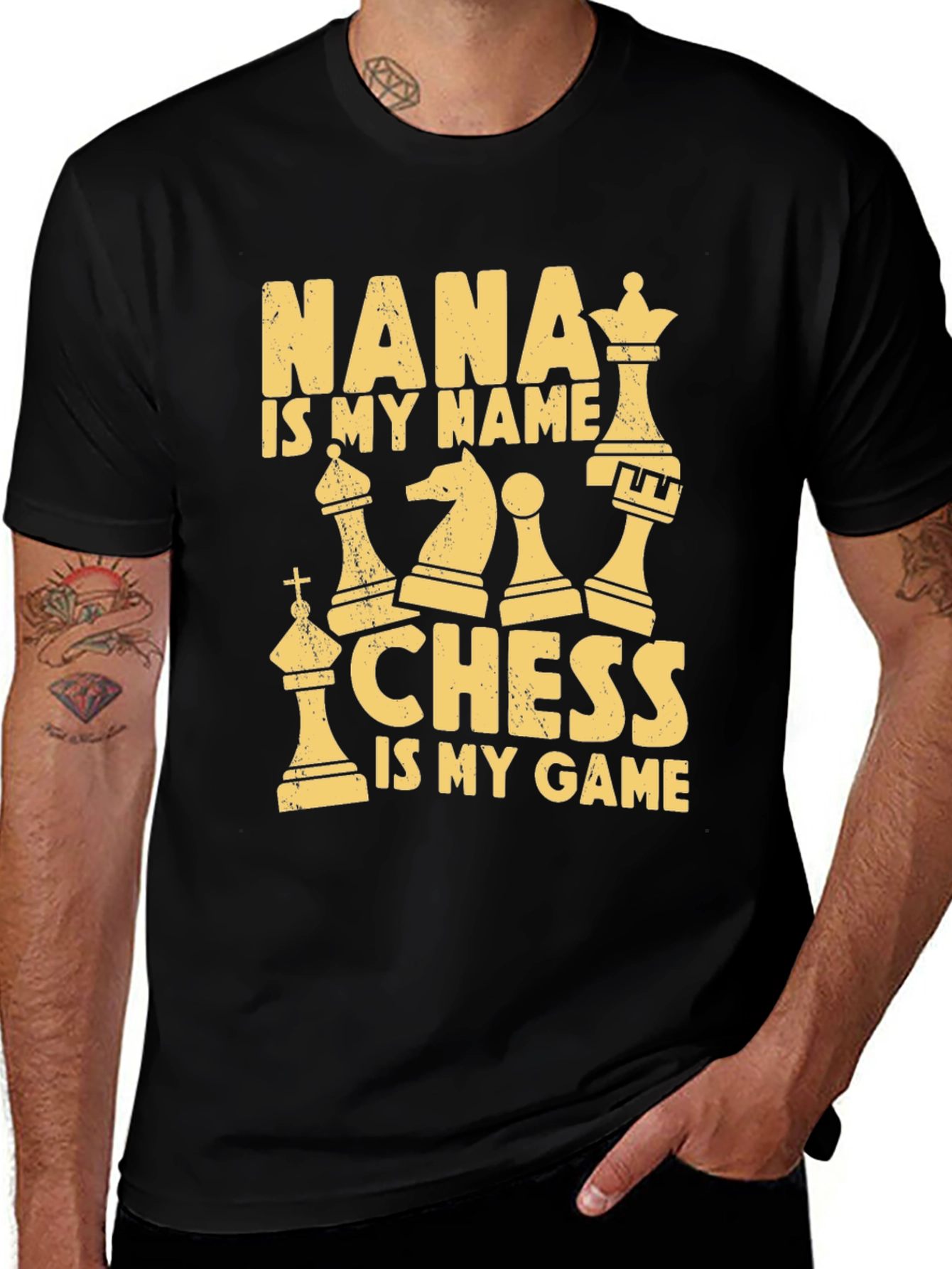 Variant 16 of Nana Chess T-Shirt - My Name, My Game