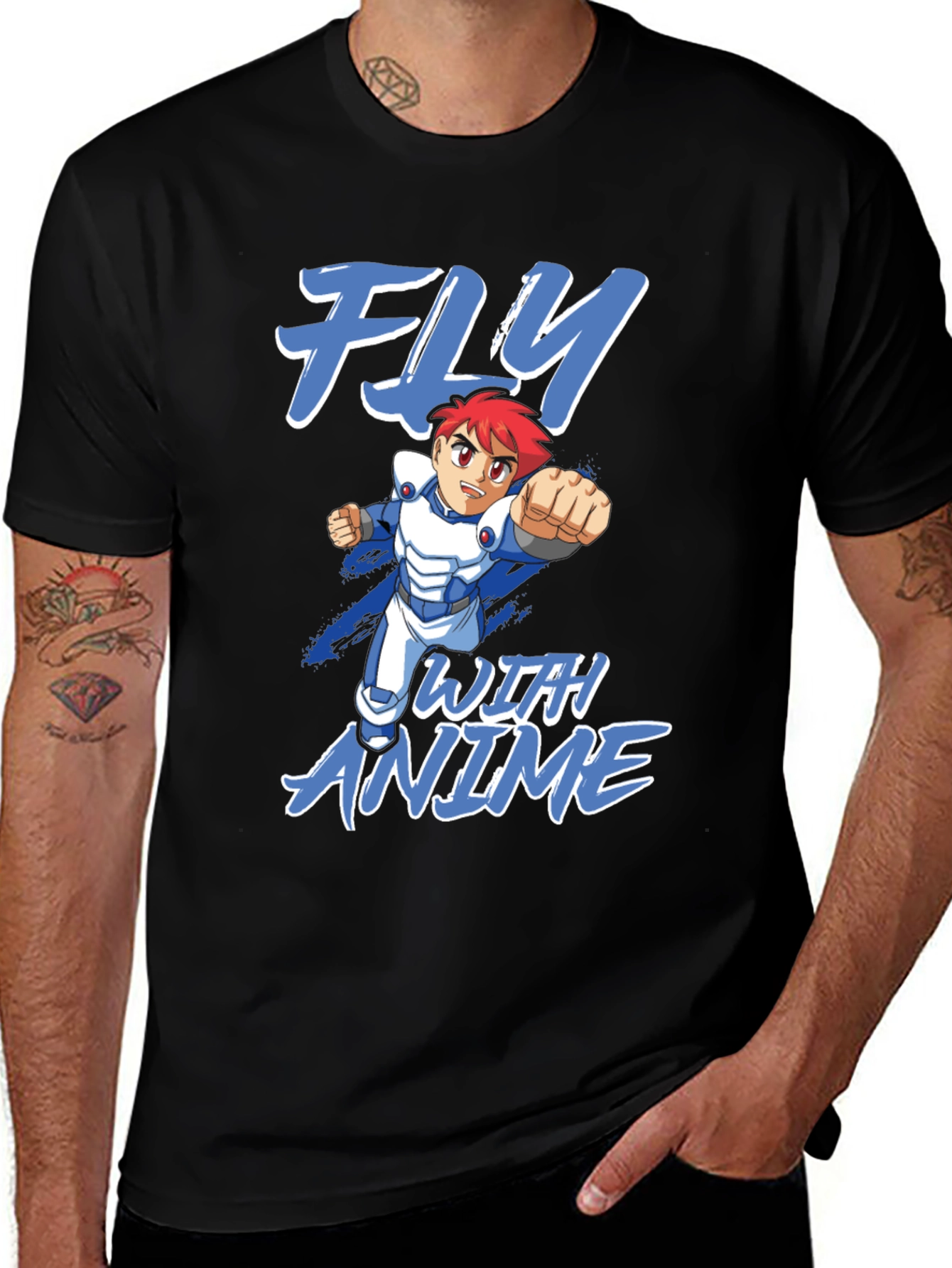 Variant 24 of Fly With Anime Graphic T-Shirt