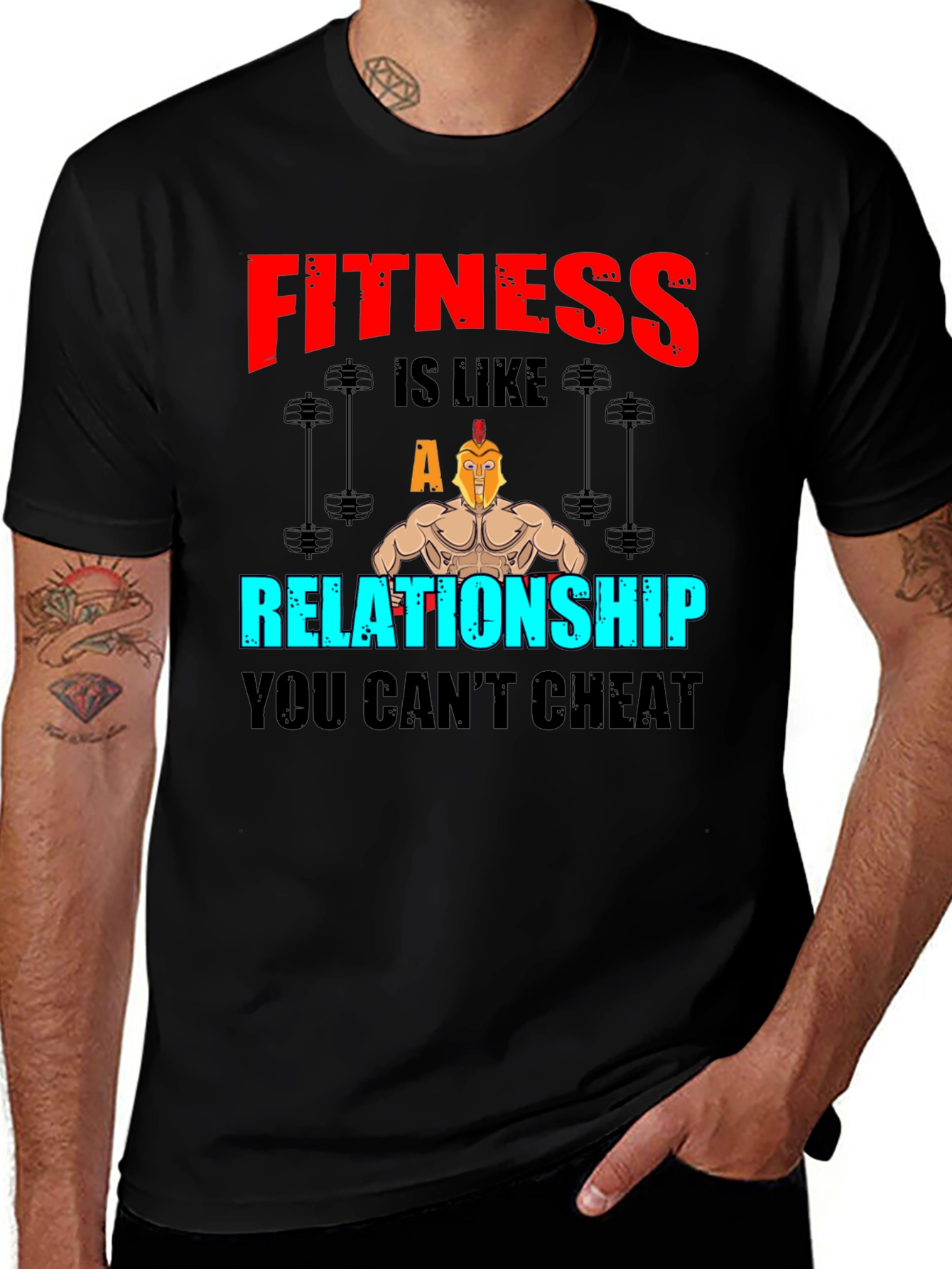 Variant 15 of Fitness Relationship Graphic T-Shirt