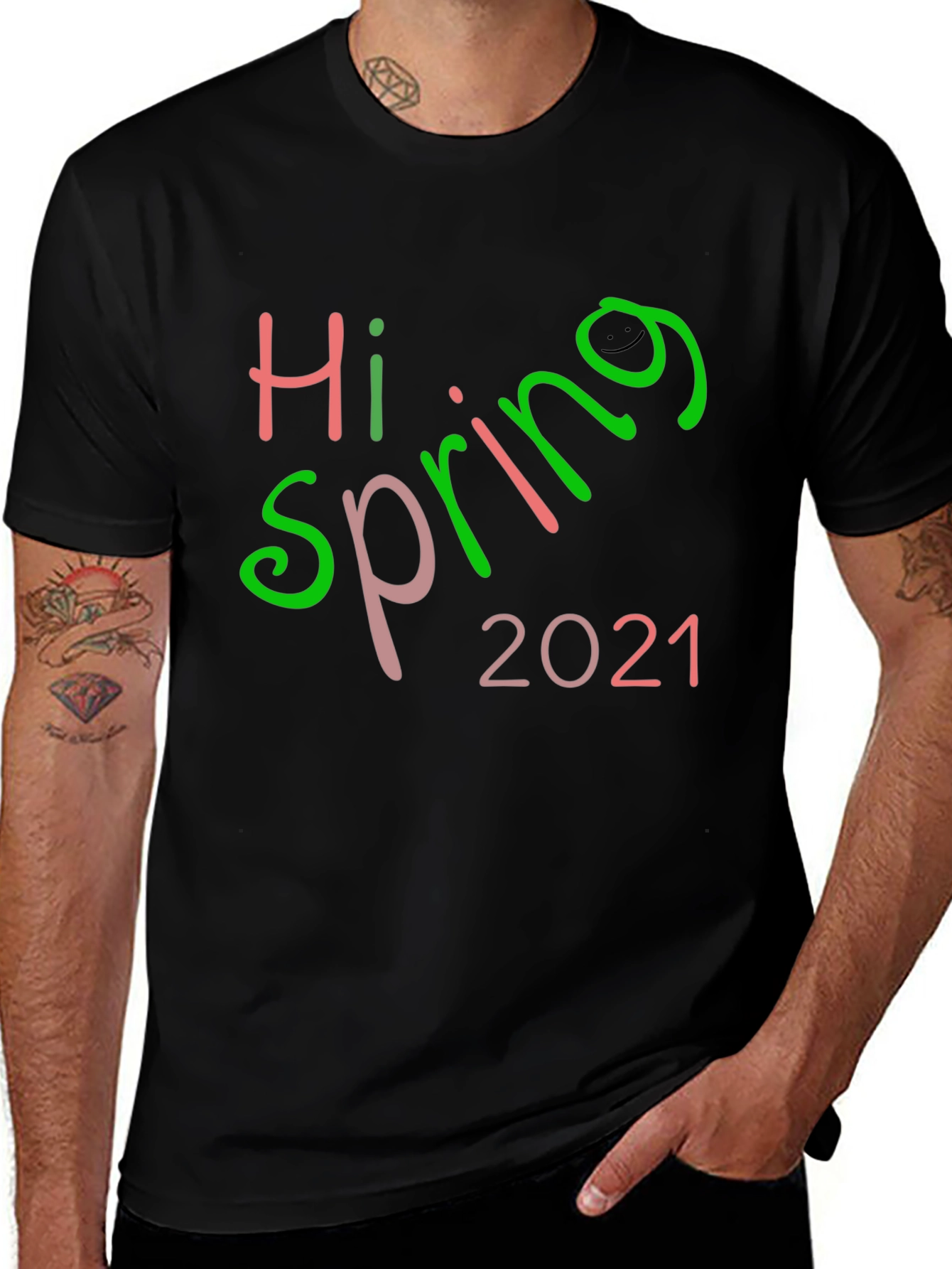Variant 10 of Hi Spring 2021 Black Tee
