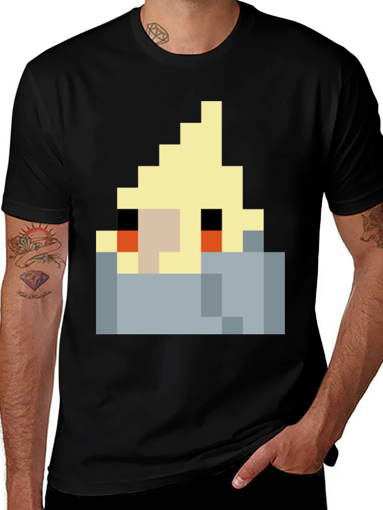 Variant 12 of Pixel Cockatiel T-Shirt - Unique Graphic Tee
