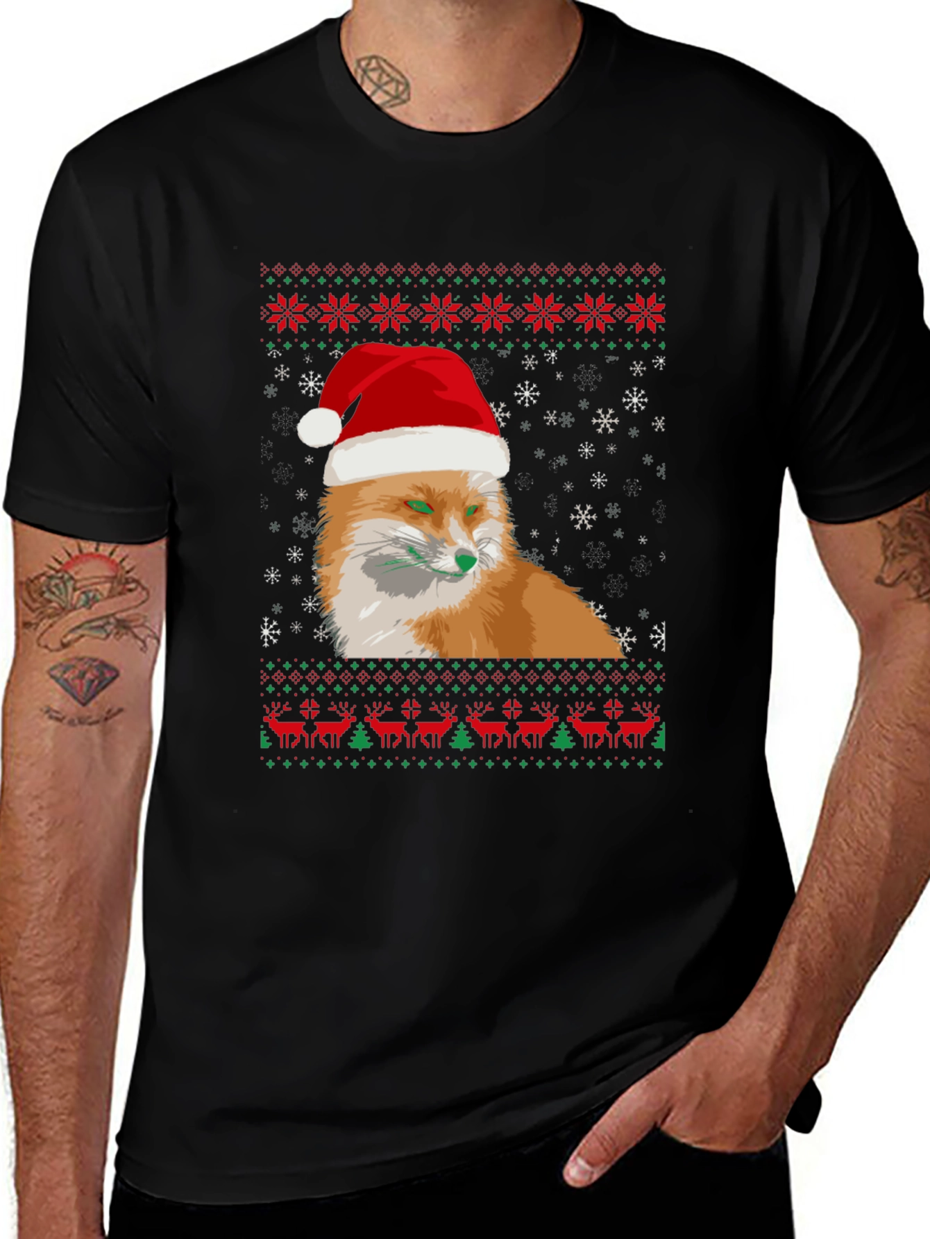 Festive Fox Christmas T-Shirt