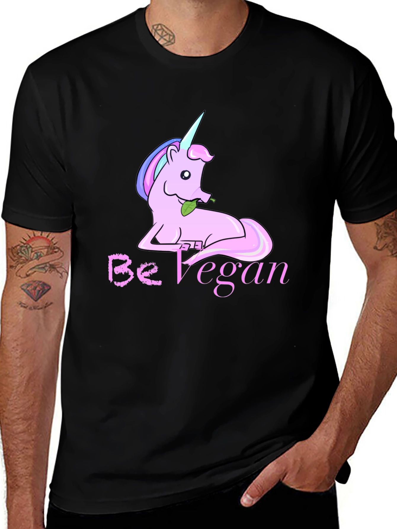 Variant 29 of Unicorn Be Vegan Graphic Tee