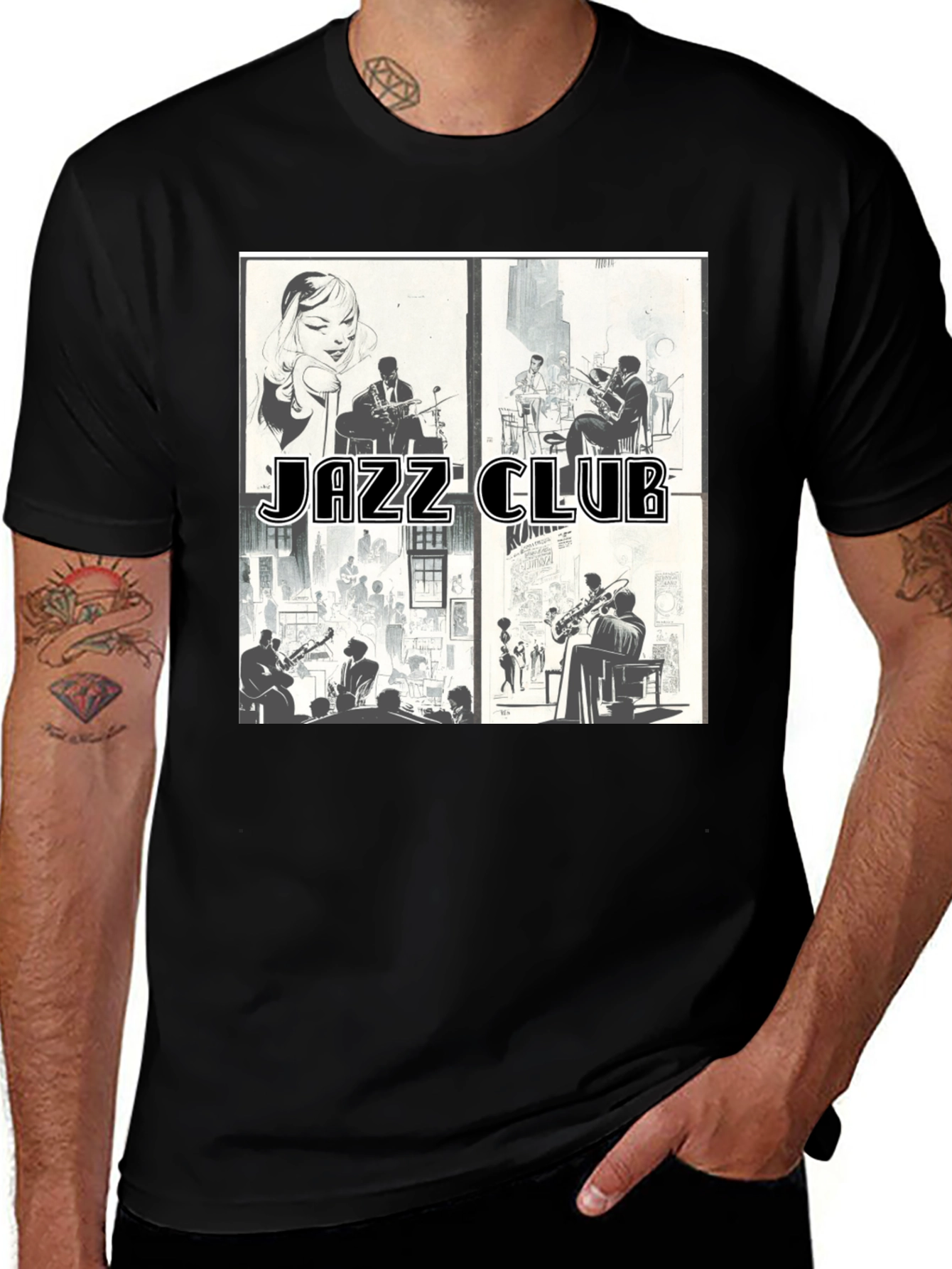 Variant 28 of Jazz Club Graphic T-Shirt