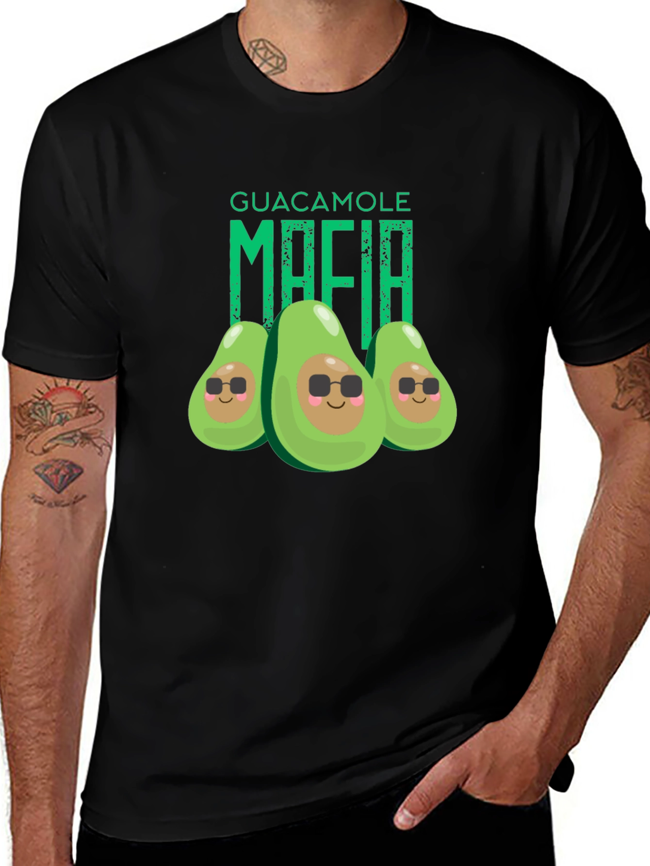 Variant 17 of Guacamole Mafia Funny Avocado T-Shirt